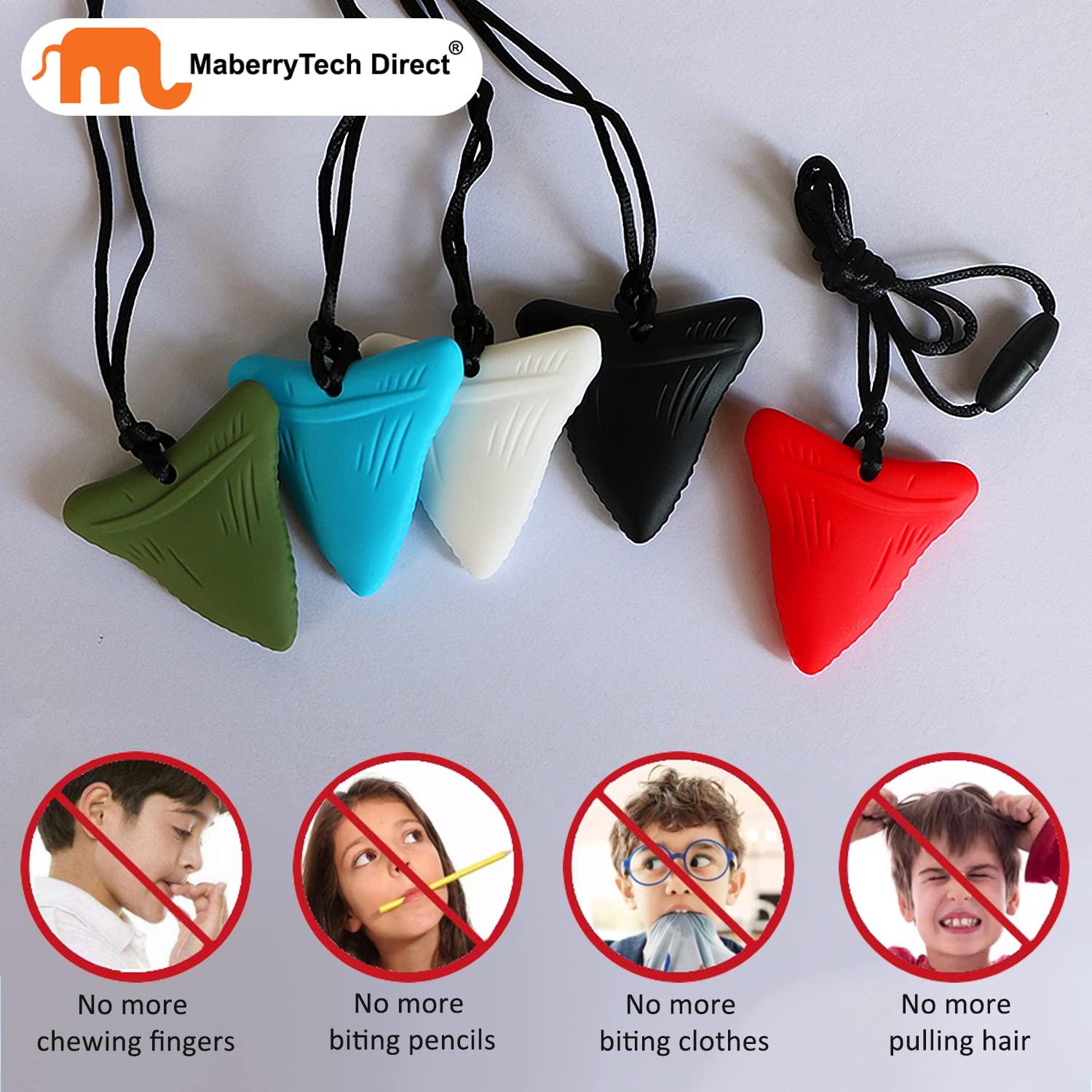 Collares Masticables Sensoriales Maberry - Paquete de 5 Silicona