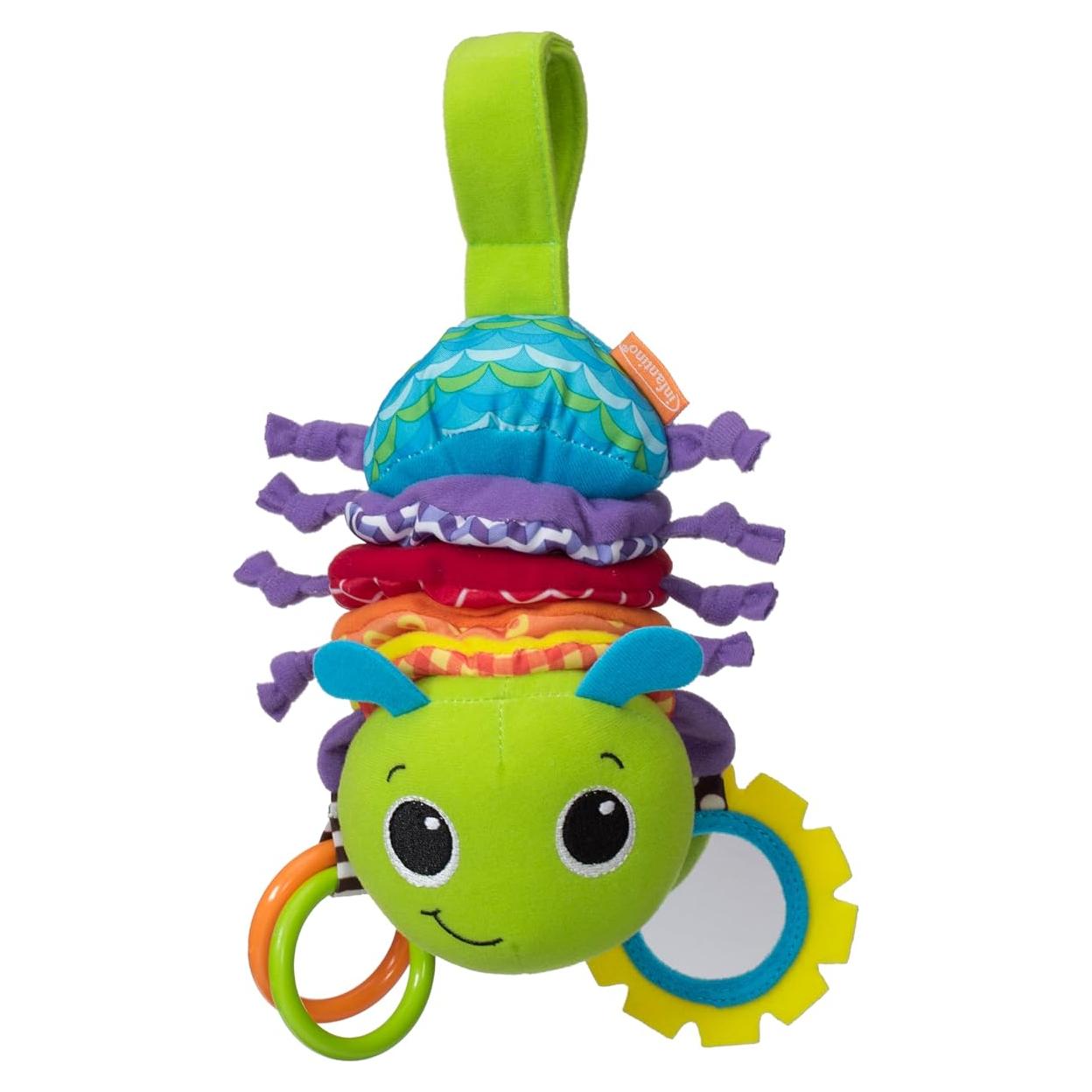 Bicho Musical Abrazable Infantino - Oruga 14.5x7.9x14.7cm