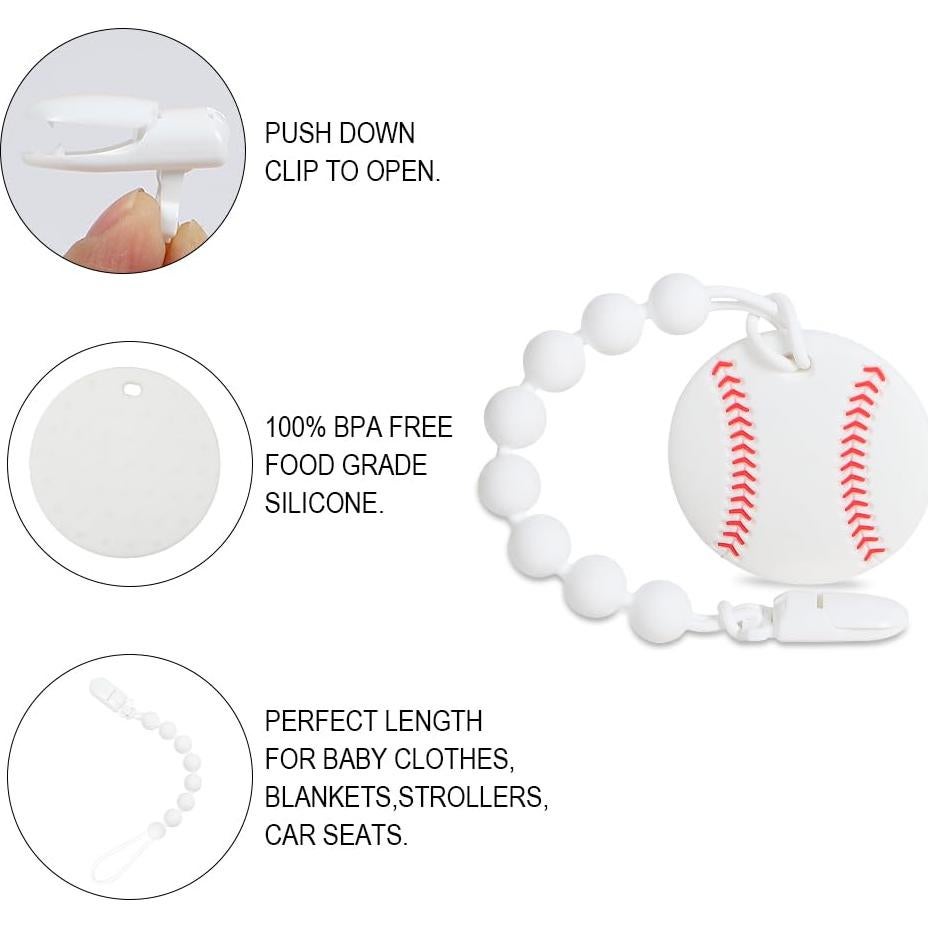 Mordedor de Silicona Cuebo Bebé Pelota Deportiva Béisbol