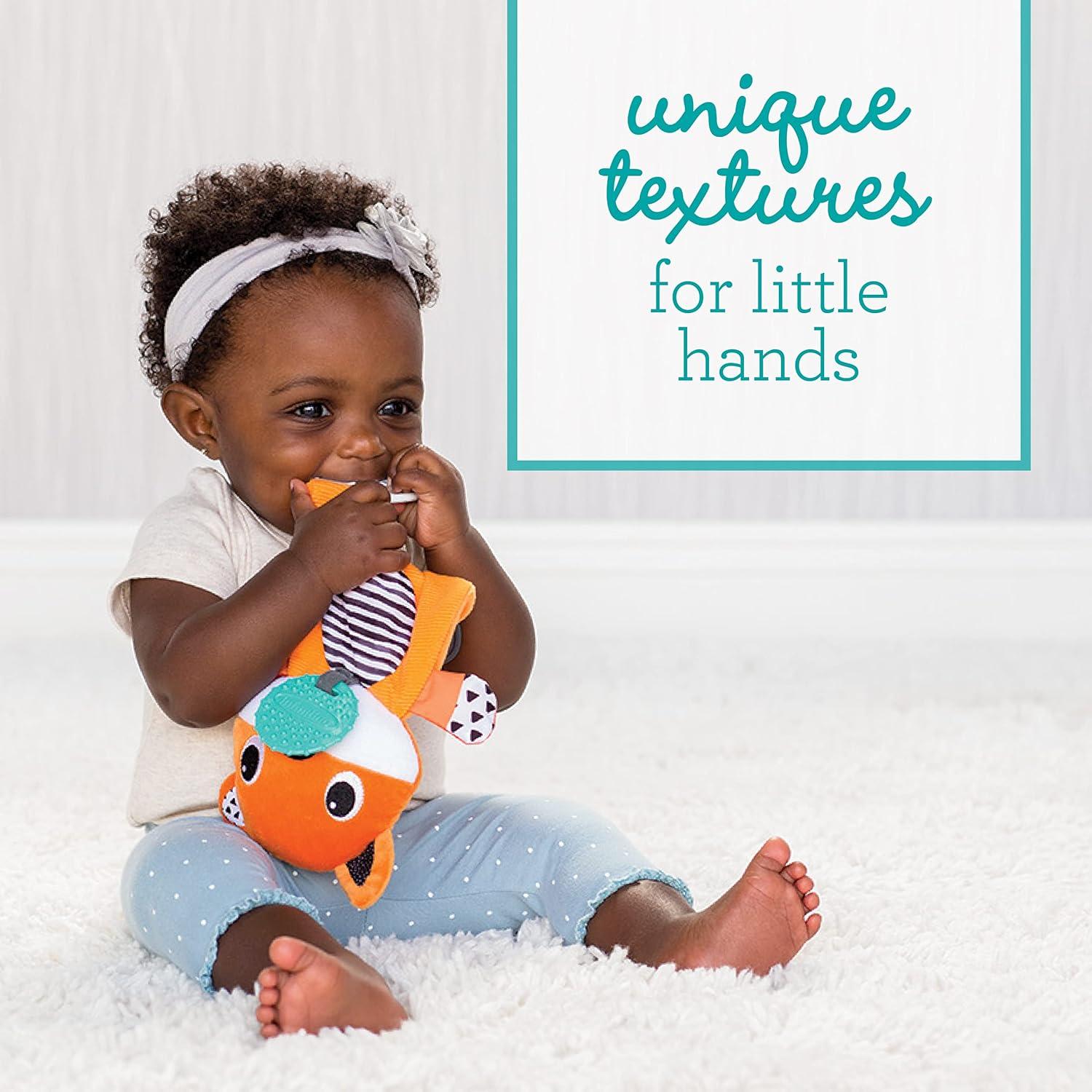 Mordedor Zorro Infantino 1 Cuenta Texturizado Libre BPA