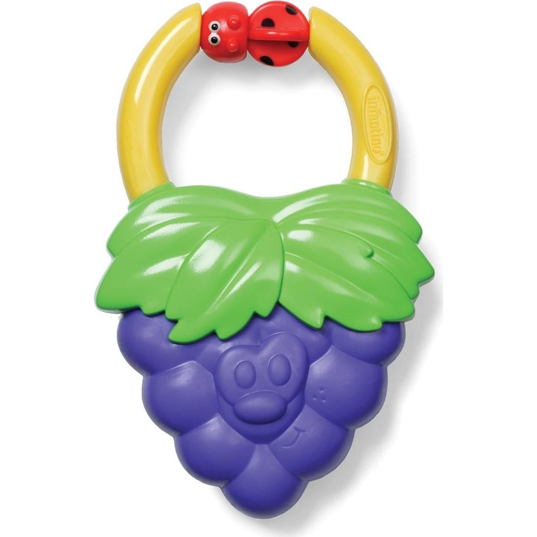 Mordedor Vibrante de Silicona Libre de BPA - Fresa o Uva