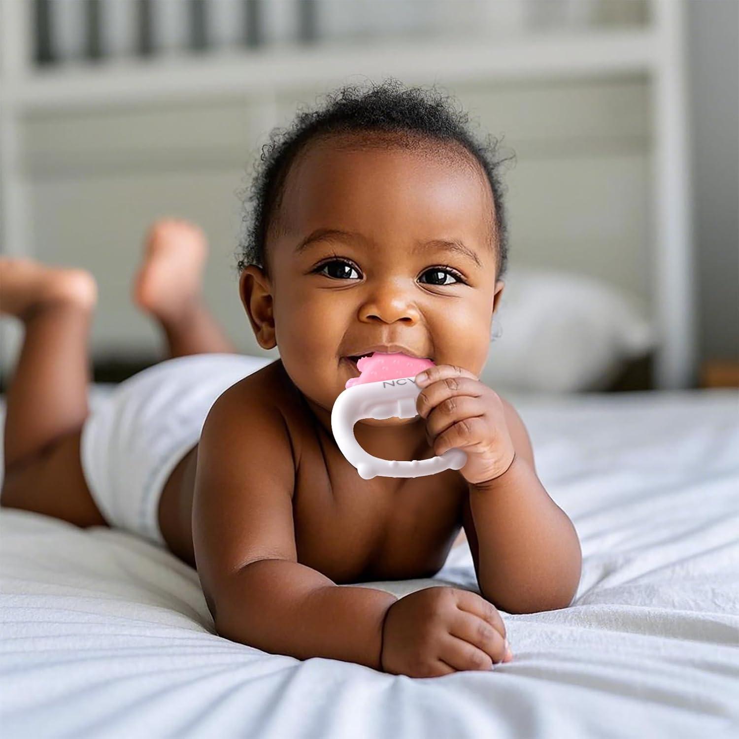 Mordedores de Silicona Congelables NCVI - Alivio para Bebés 0-12 Meses