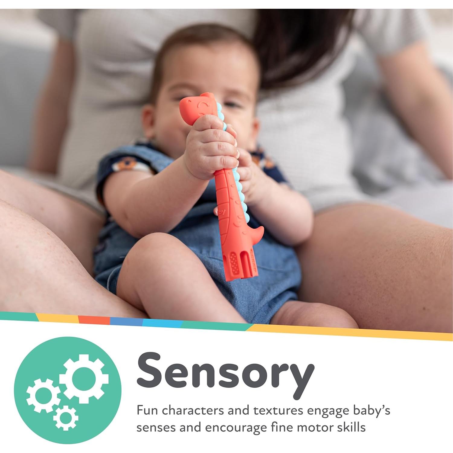 Mordedores de Dentición Nuby Tube Teether 2-Pack Silicona 3+ Meses