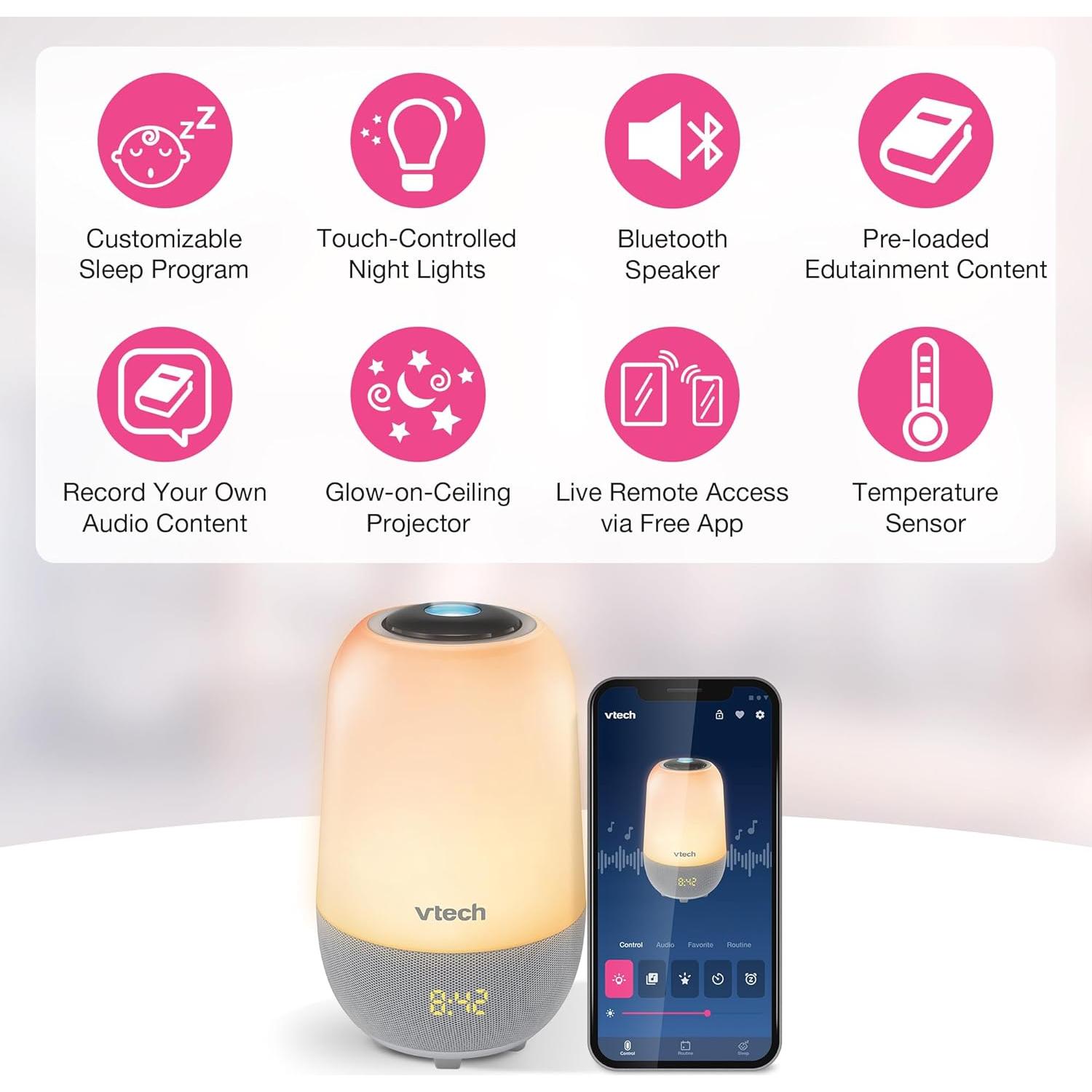 VTech Soothing Sleep Trainer BC8314 - Luz Nocturna y Bluetooth