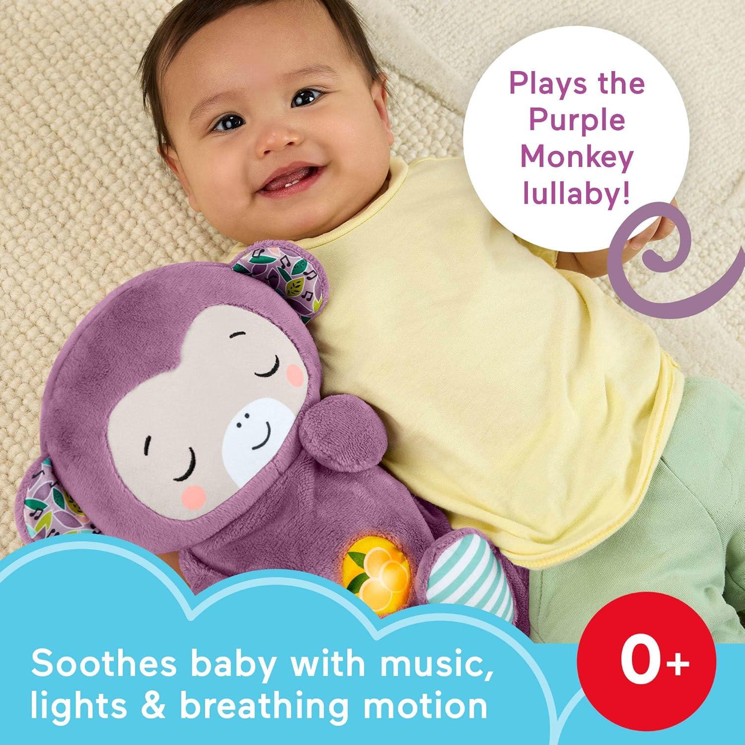 Juguete Musical Fisher-Price Mono Púrpura 0+ Meses con Sonido