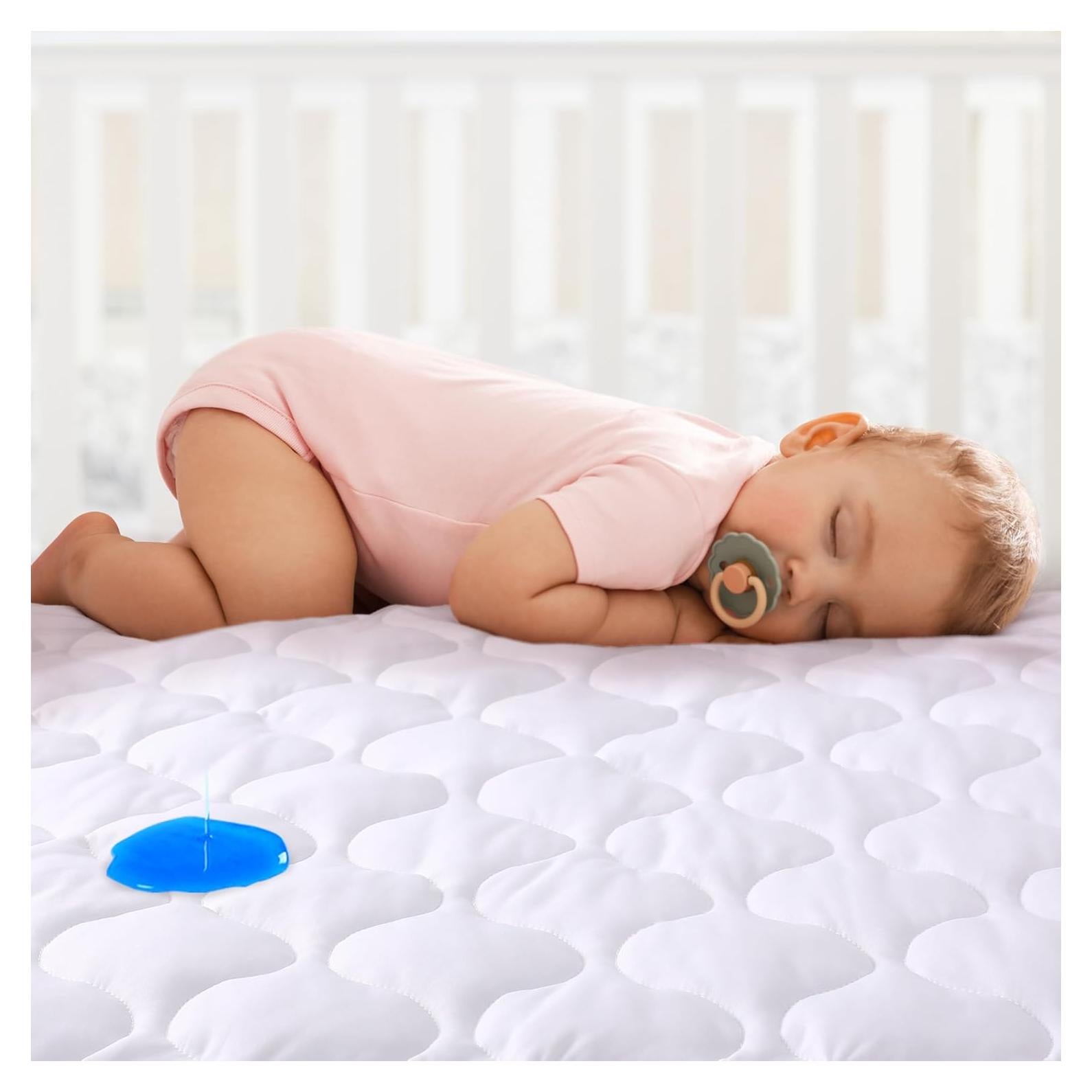 Protector de Colchón Impermeable Yoofoss para Cuna 132x71cm