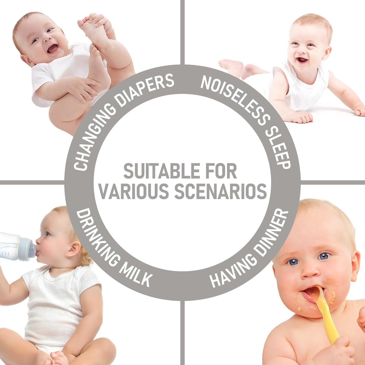 Protector de Colchón Impermeable BEDLORE Cuna Gris - 2 Piezas