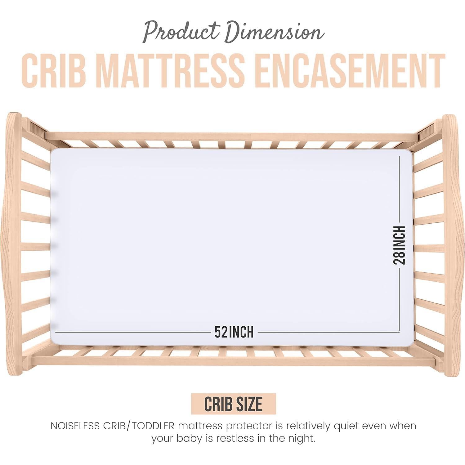 Funda de colchón Utopia Bedding cuna 100% impermeable con cremallera