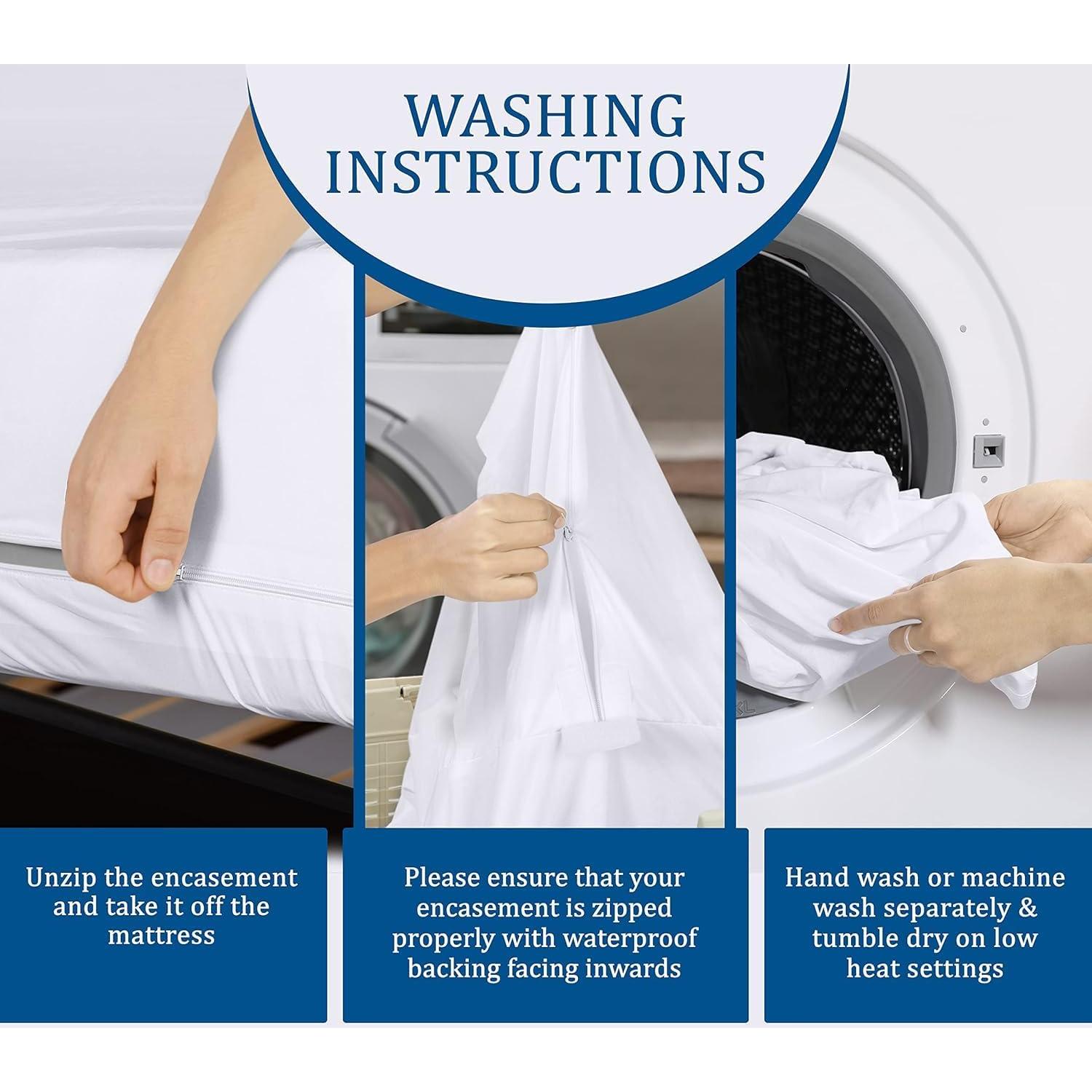 Funda de colchón Utopia Bedding cuna 100% impermeable con cremallera