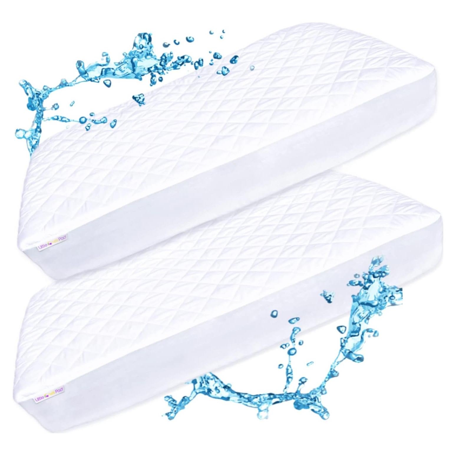 Protector de Colchón para Cuna Little One's Pad - 2 Paquetes Impermeable