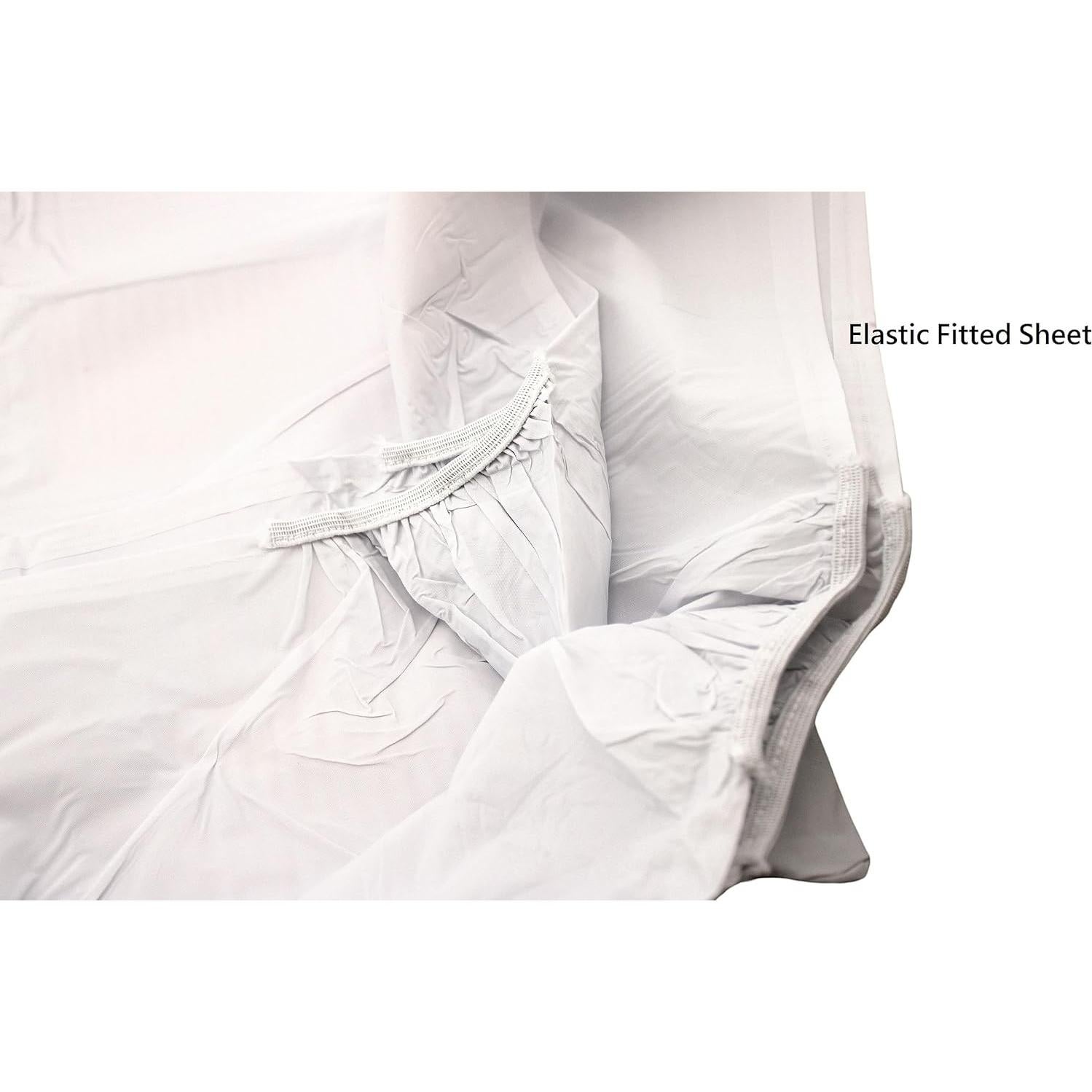 Cubierta de colchón de cuna ajustada Dependable 132 x 71 cm impermeable