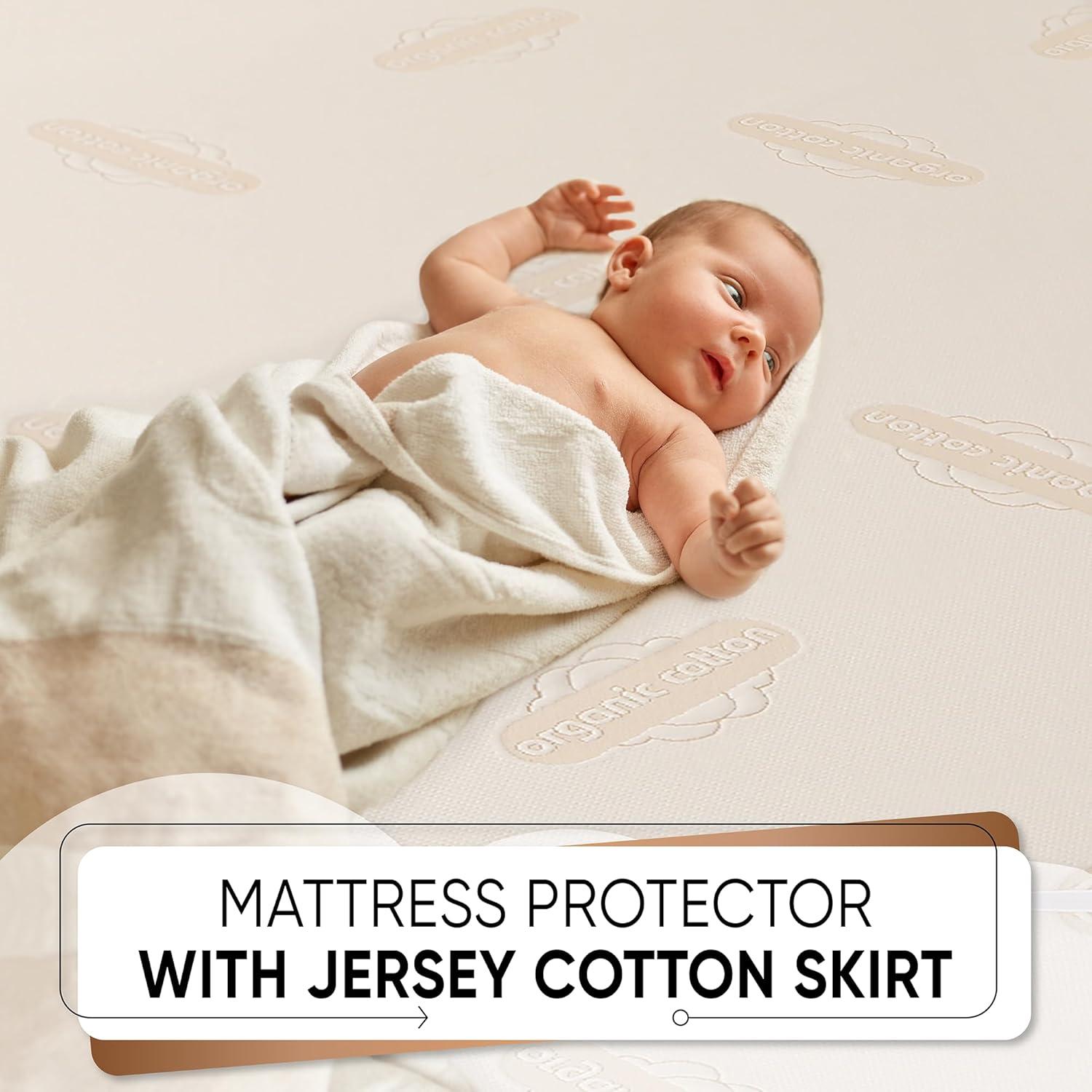 Protector de Colchón Impermeable MATTSHIELD Orgánico Cuna 132x71cm