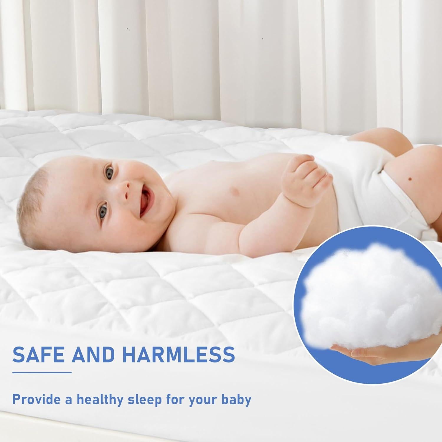 Protector de Colchón de Cuna Impermeable GRT 2 Piezas 52x28 cm