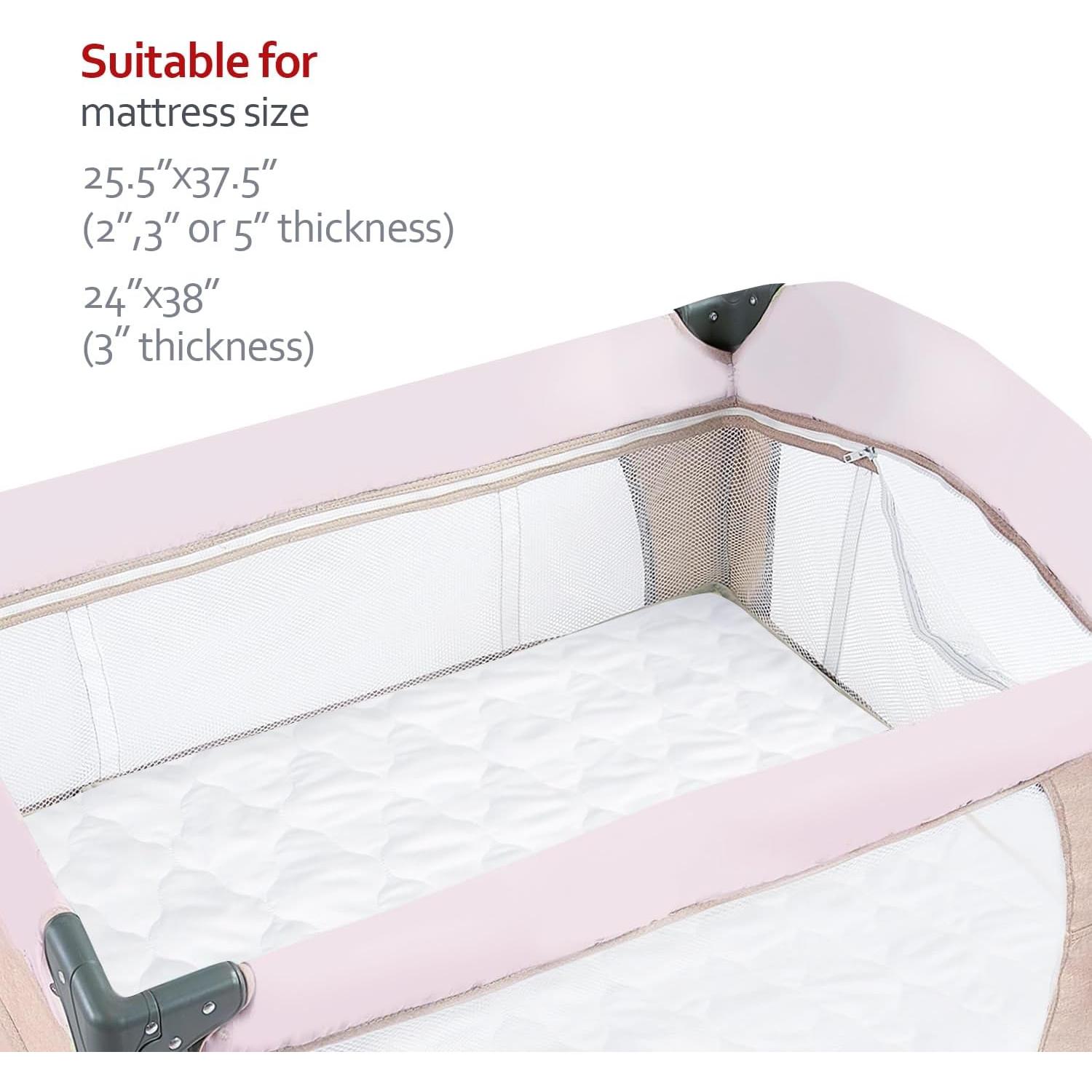 Funda de colchón impermeable Moonsea para Pack and Play 68.6x99.1 cm