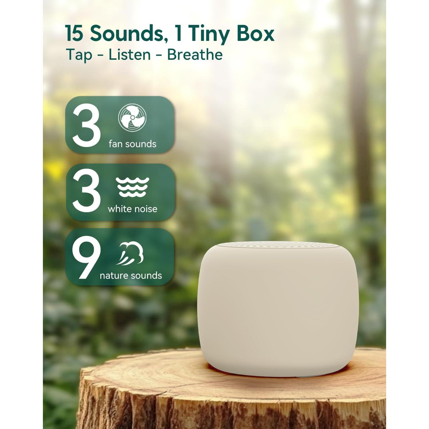 Máquina de Ruido Blanco Babelio Mini Portátil 15 Sonidos