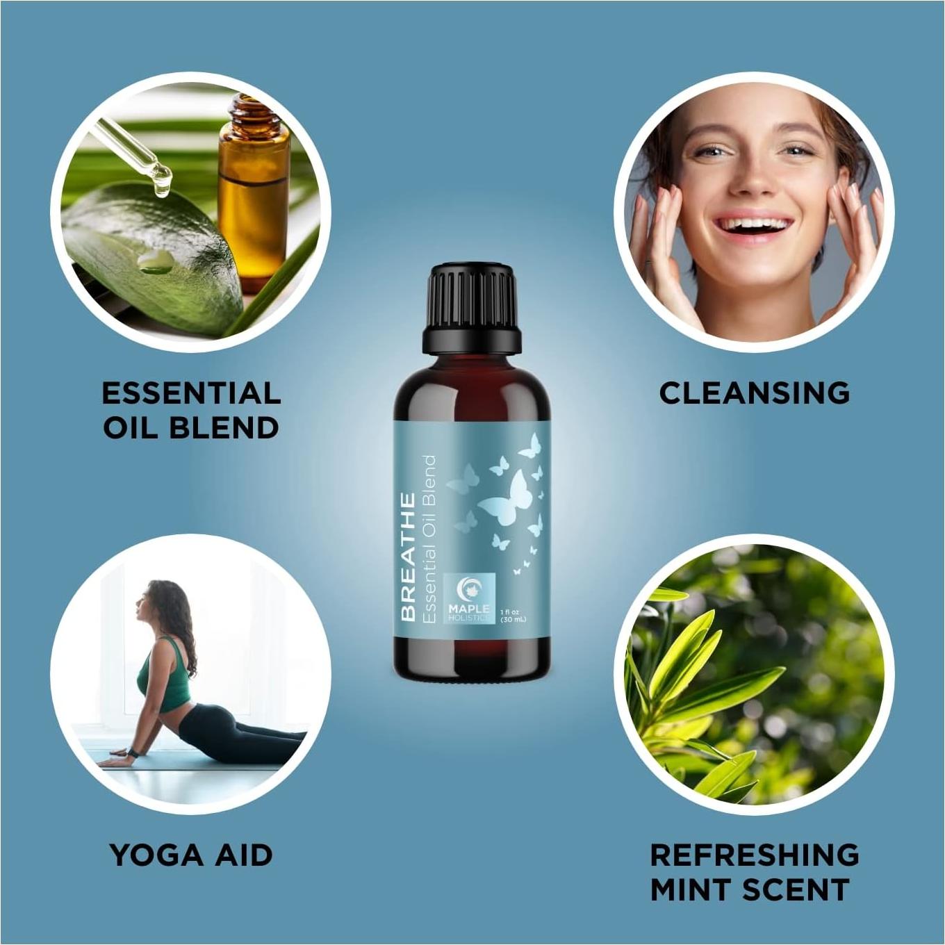 Juego de Aceites Esenciales de Aromaterapia Maple Holistics 30ml