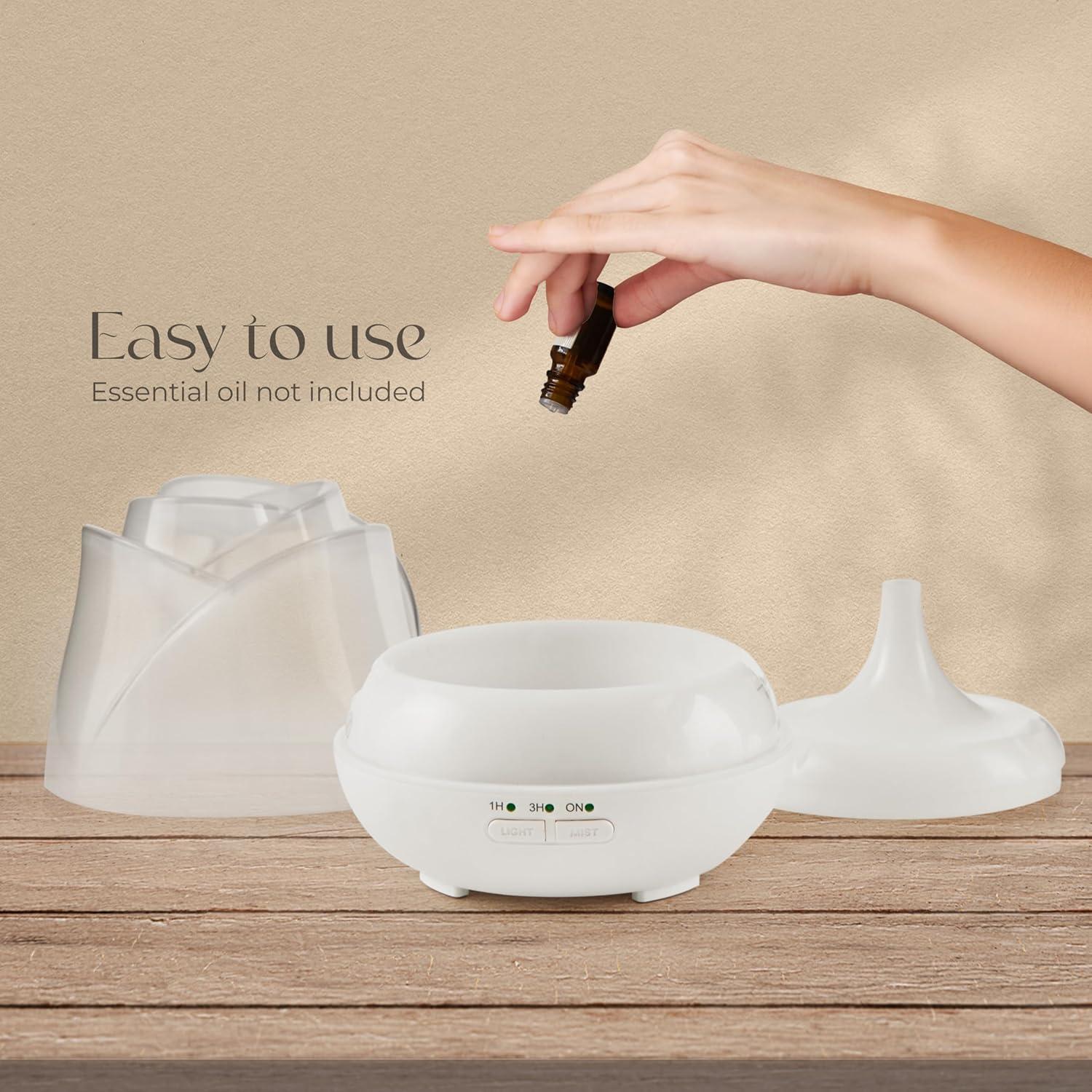 Difusor de Aceite Esencial Earnest Living 150 ml Blanco