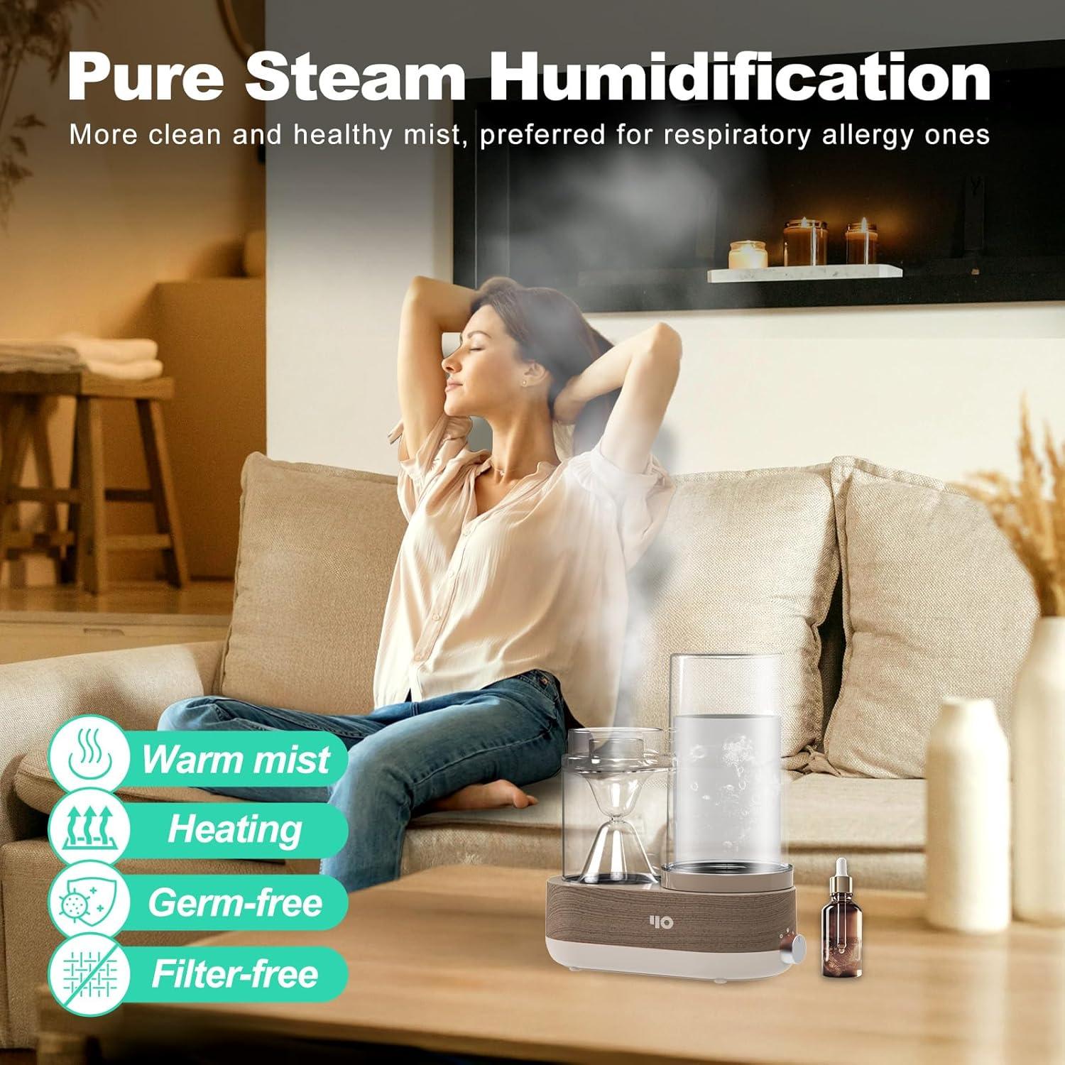 Difusor de Aceite Esencial Y&O 1600ml con Apagado Automático