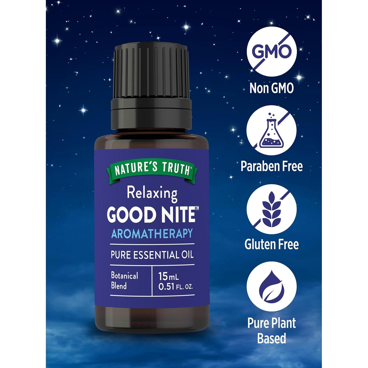 Aceite Esencial Puro Buen Noche Verdad de la Naturaleza 15 mL