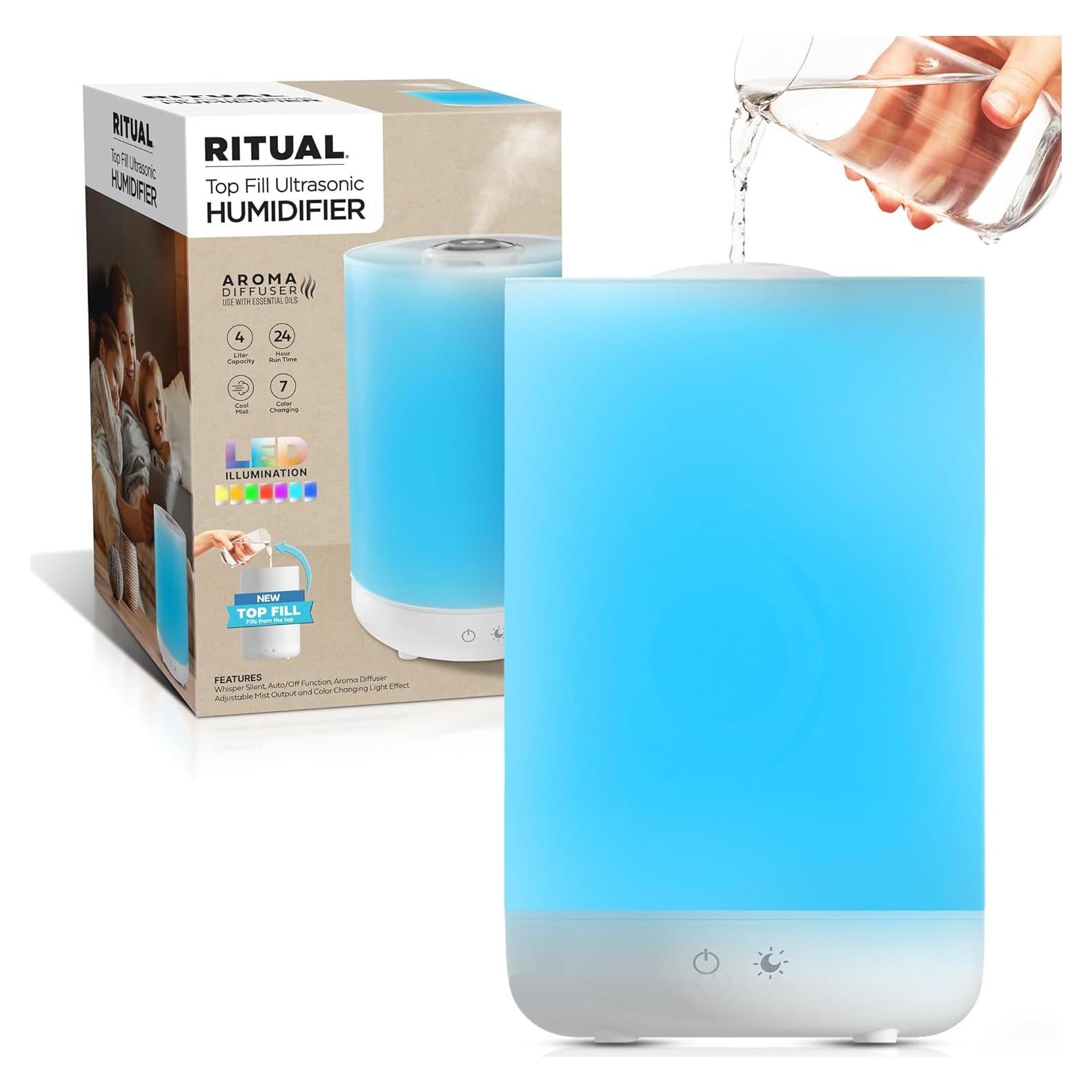 Humidificador Bell+Howell 4L Ultrasonido para Dormitorio