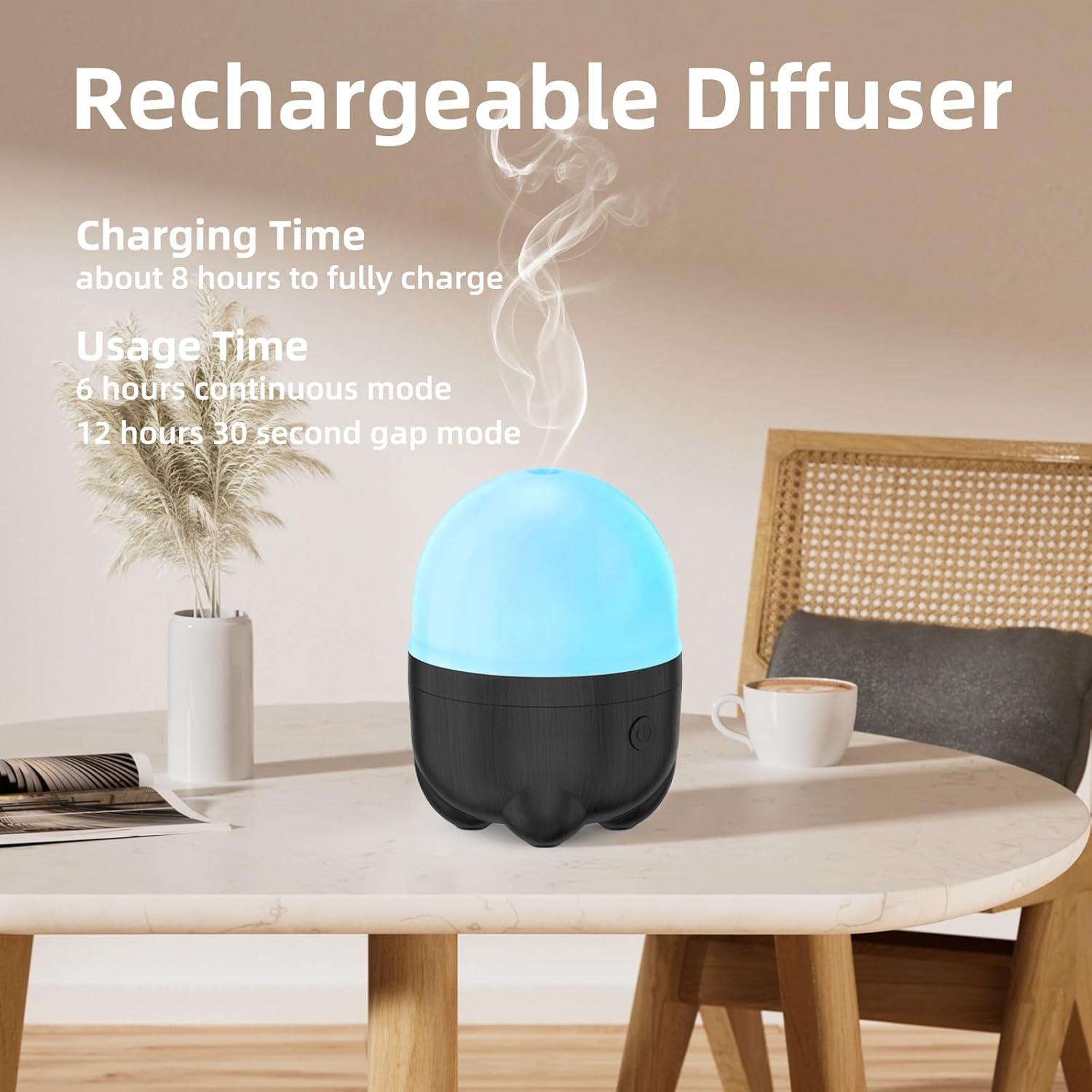 Difusor de Aceite Esencial Portátil SEEDSEEL 150ML Inalámbrico