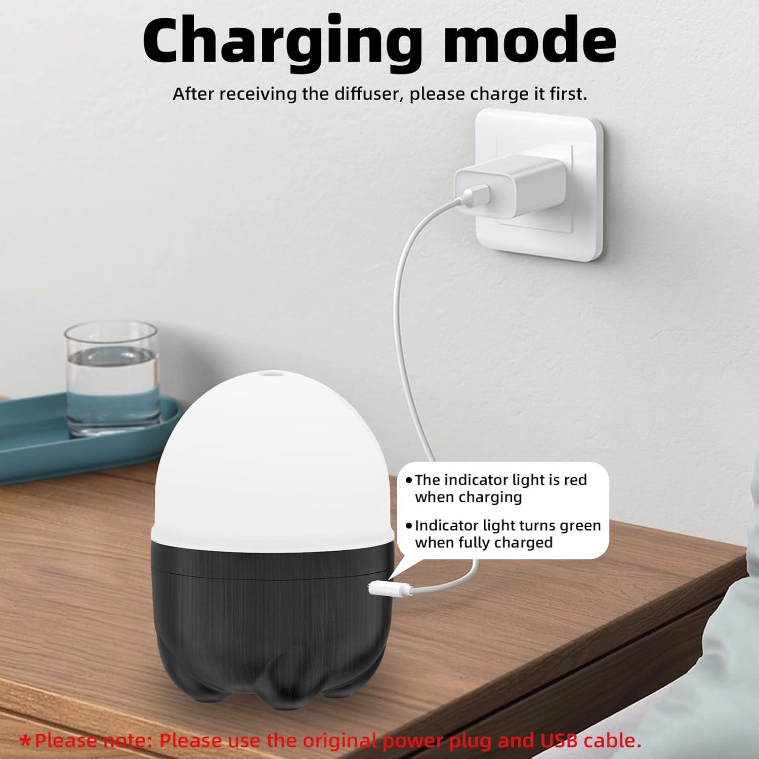 Difusor de Aceite Esencial Portátil SEEDSEEL 150ML Inalámbrico