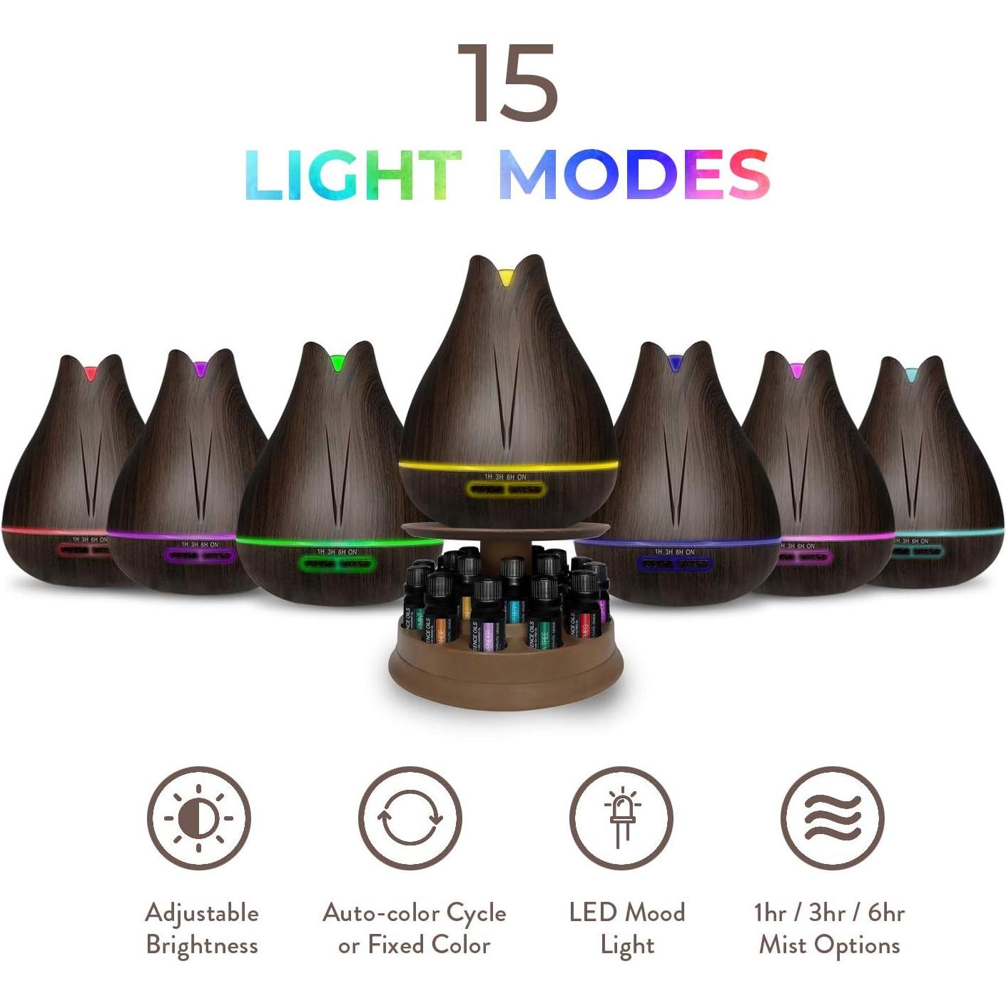 Difusor de Aromaterapia Pure Daily Care 400ml + 20 Aceites