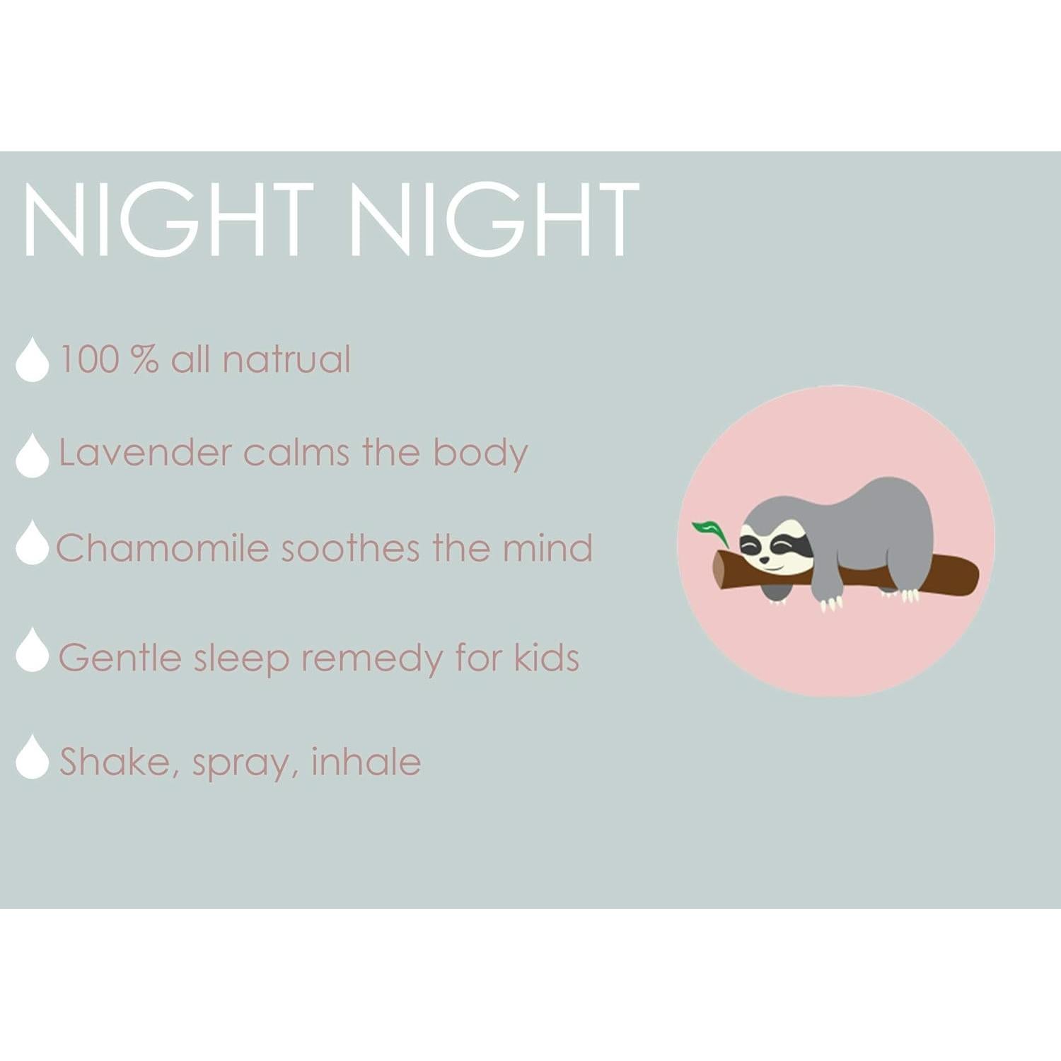 Spray de Sueño Noche Noche Eunoia Naturals 113ml Lavanda