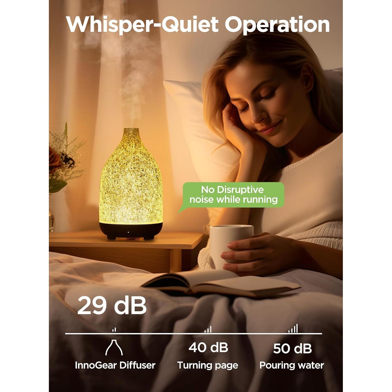 Difusor de Aceite InnoGear 150ml Aromaterapia Plata Brillante