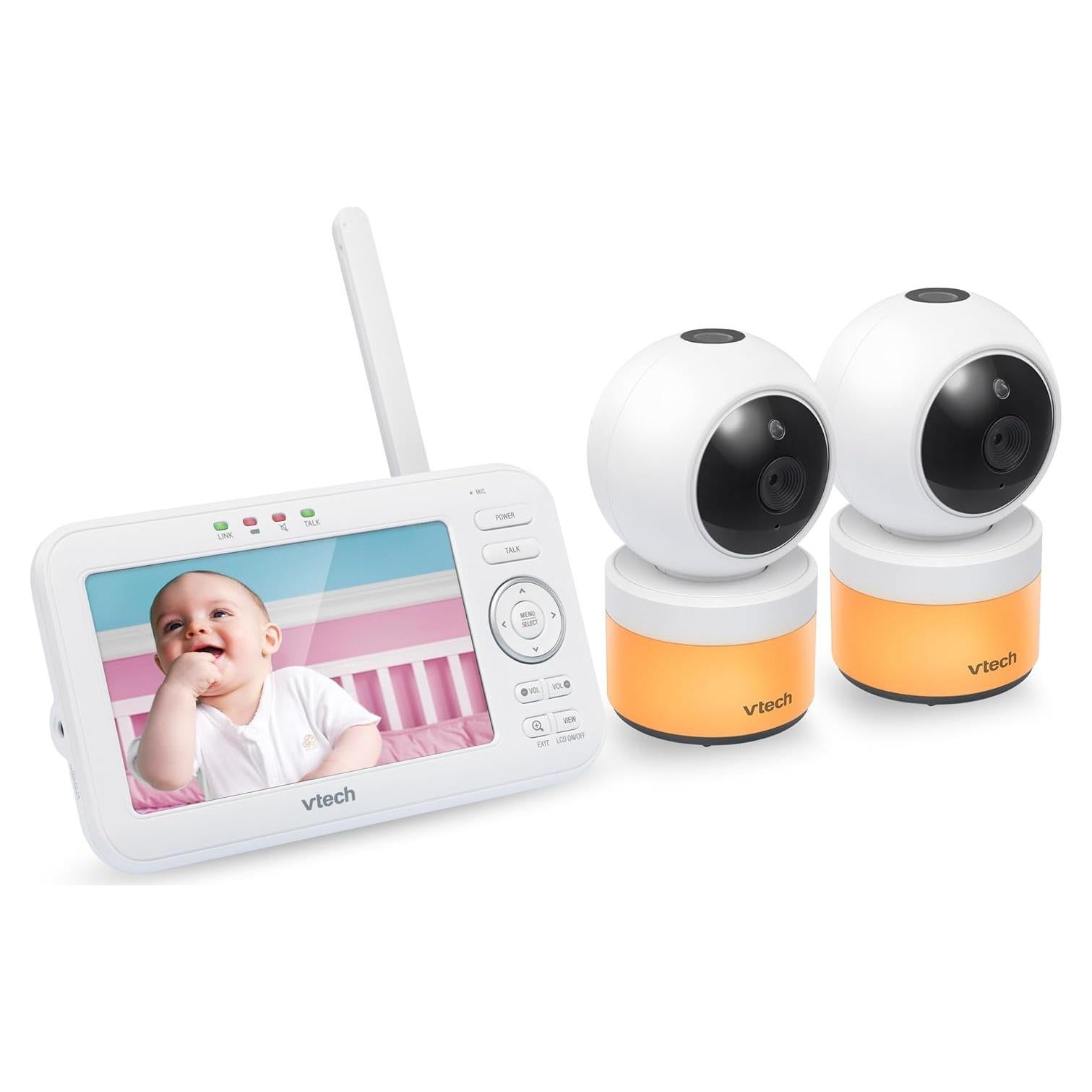 Monitor de Bebé VTech VM5463-2 5" 2 Cámaras Pan-Tilt-Zoom