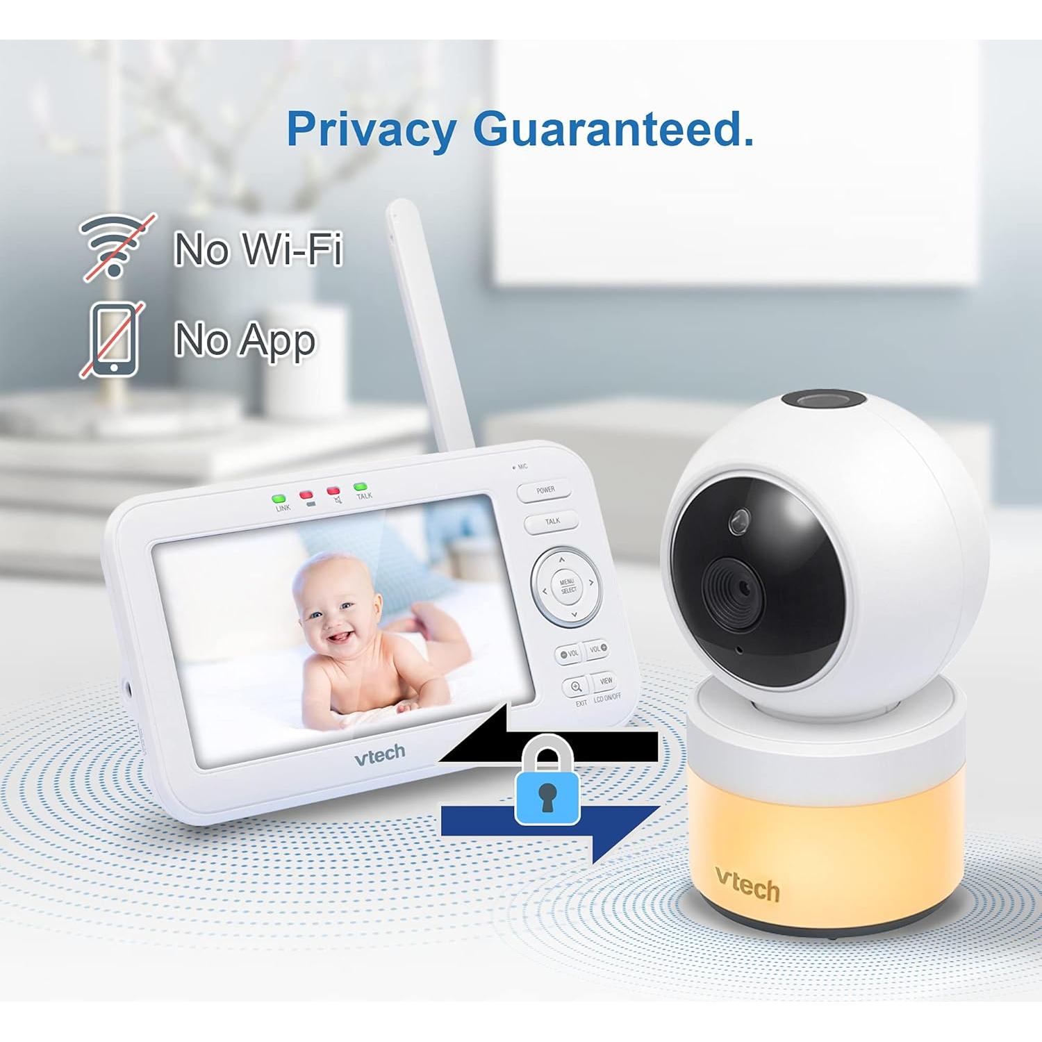 Monitor de Bebé VTech VM5463-2 5" 2 Cámaras Pan-Tilt-Zoom