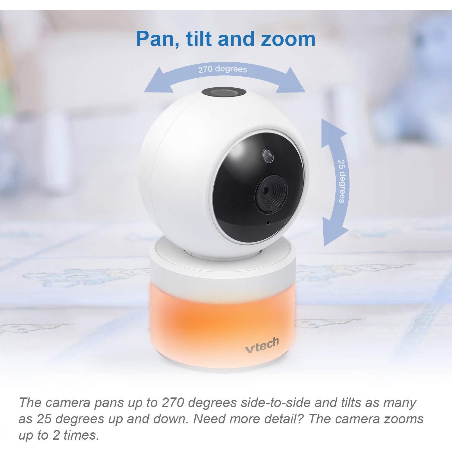 Monitor de Bebé VTech VM5463-2 5" 2 Cámaras Pan-Tilt-Zoom