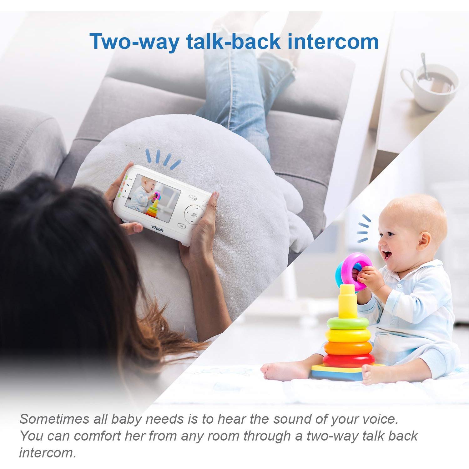 Monitor de Bebé VTech VM5463-2 5" 2 Cámaras Pan-Tilt-Zoom