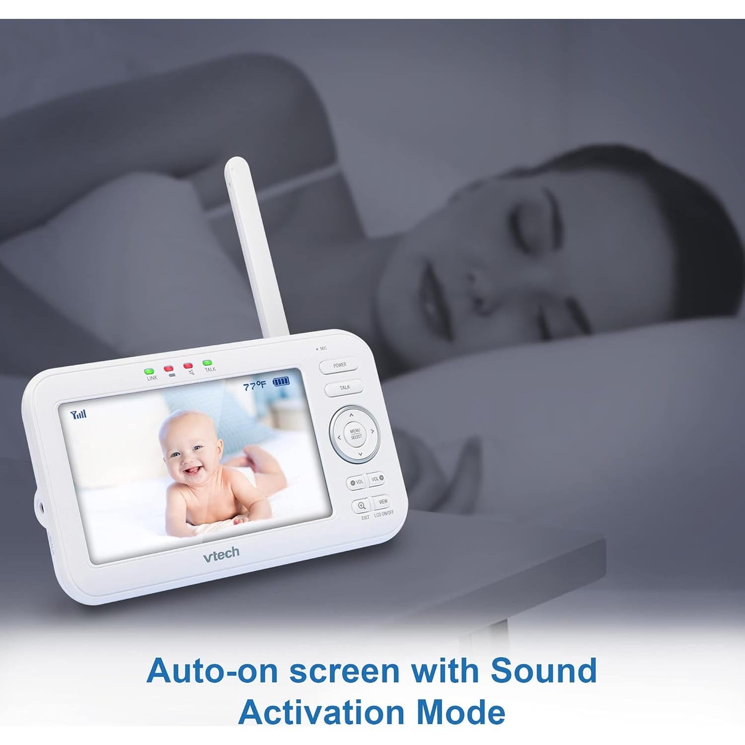 Monitor de Bebé VTech VM5463-2 5" 2 Cámaras Pan-Tilt-Zoom