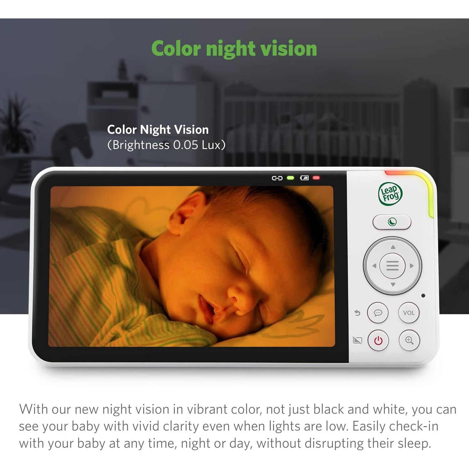 Monitor para Bebés LeapFrog LF915-2HD, 2 Cámaras, 720p