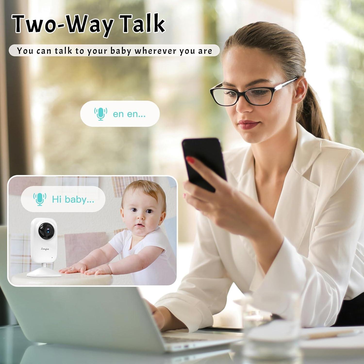 Cámara para Bebé BME28 con Visión Nocturna y App