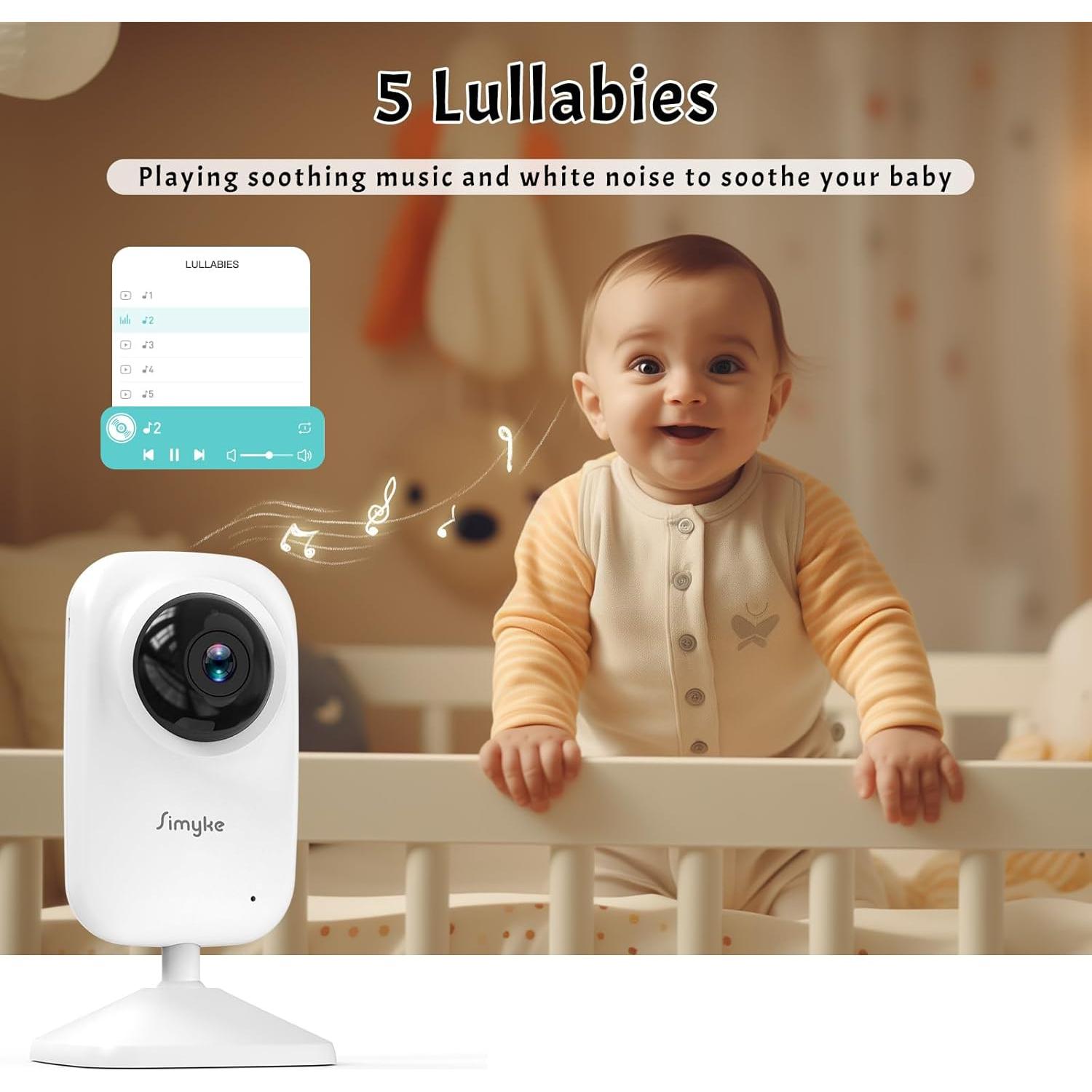 Cámara para Bebé BME28 con Visión Nocturna y App