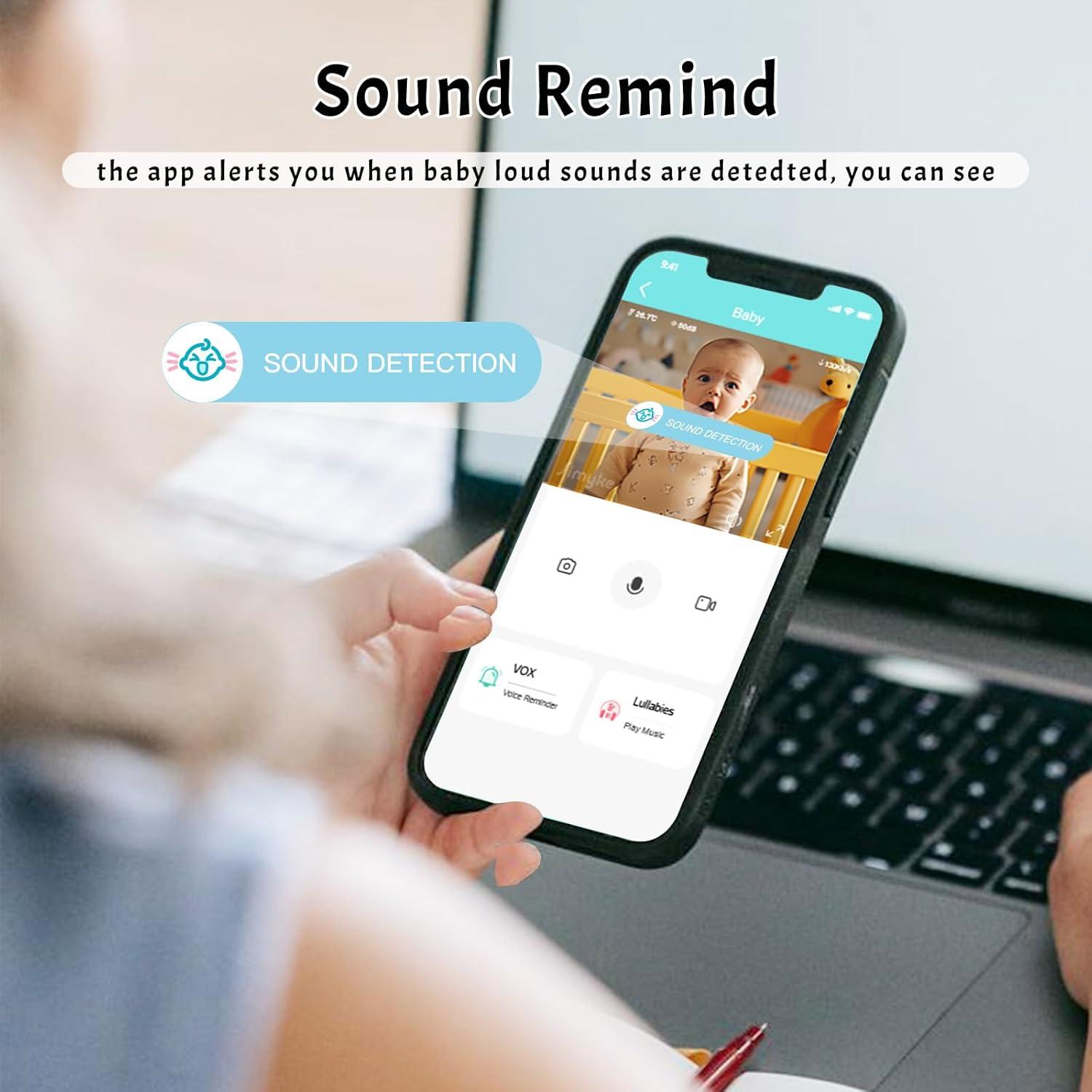 Cámara para Bebé BME28 con Visión Nocturna y App