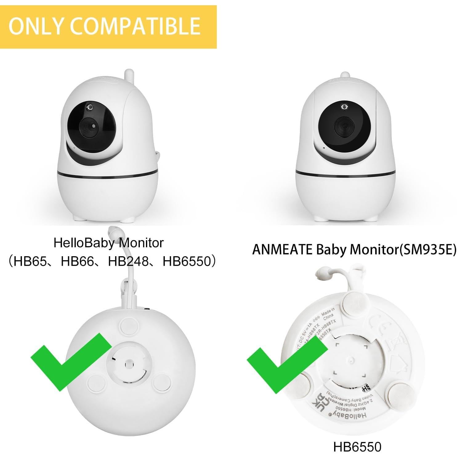 Soporte Giratorio para Monitor de Bebé iTODOS Blanco - Sin Herramientas