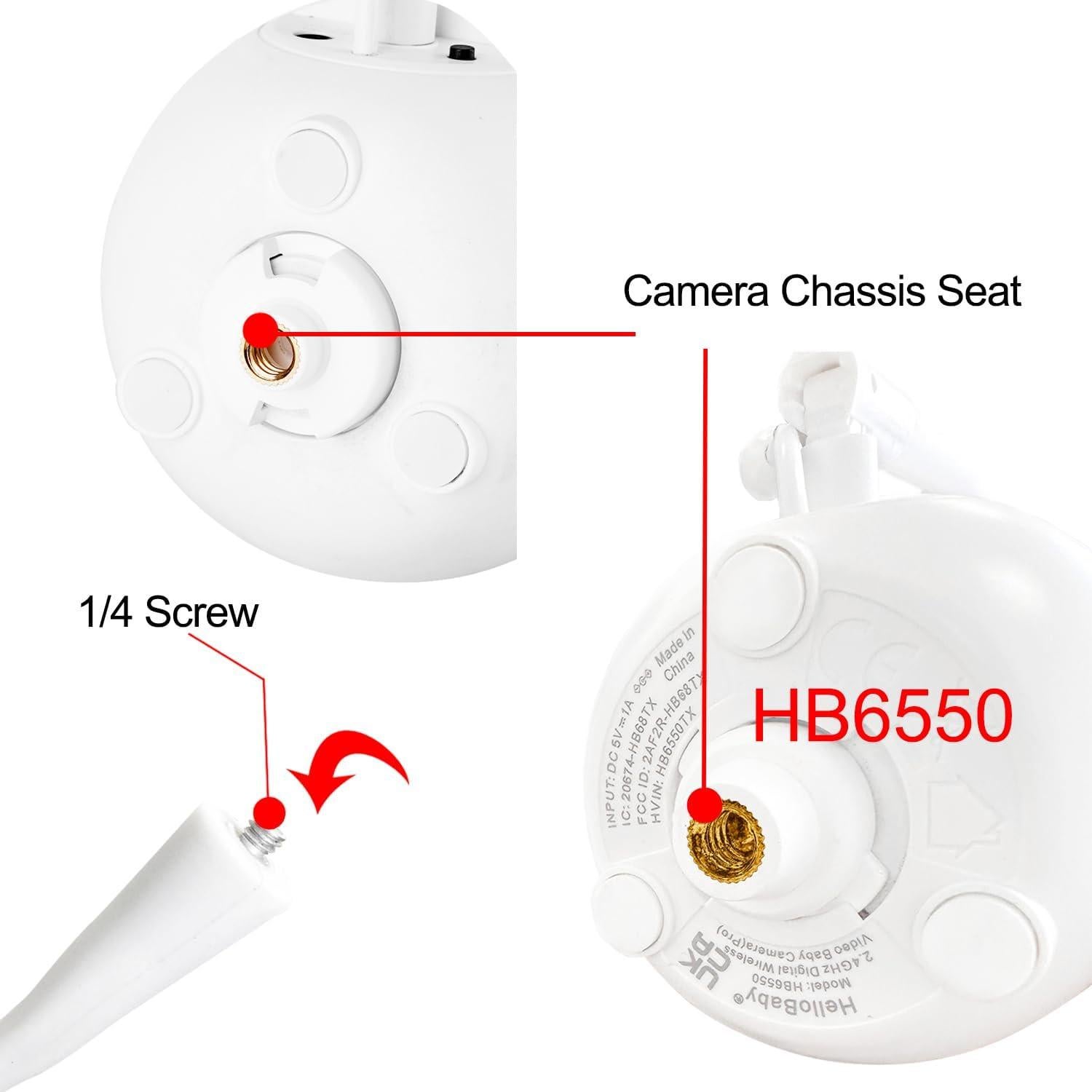Soporte Giratorio para Monitor de Bebé iTODOS Blanco - Sin Herramientas