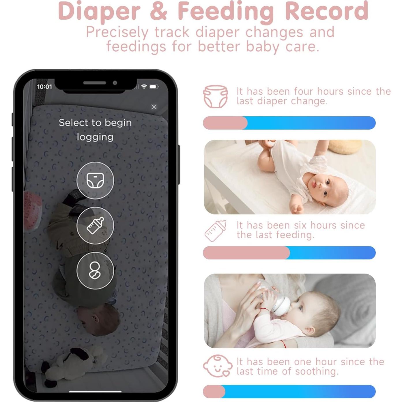 Cámara para Bebés 2K WiFi RICHCHO con Monitor de Sueño AI