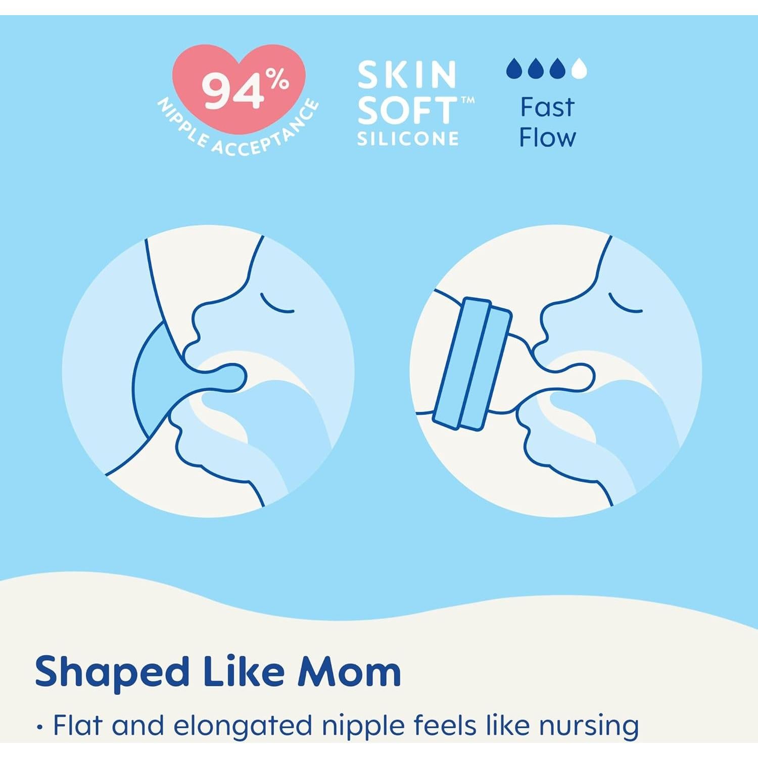 Botella para Bebés MAM Easy Active 325ml Rosa, Tetina Flujo Rápido