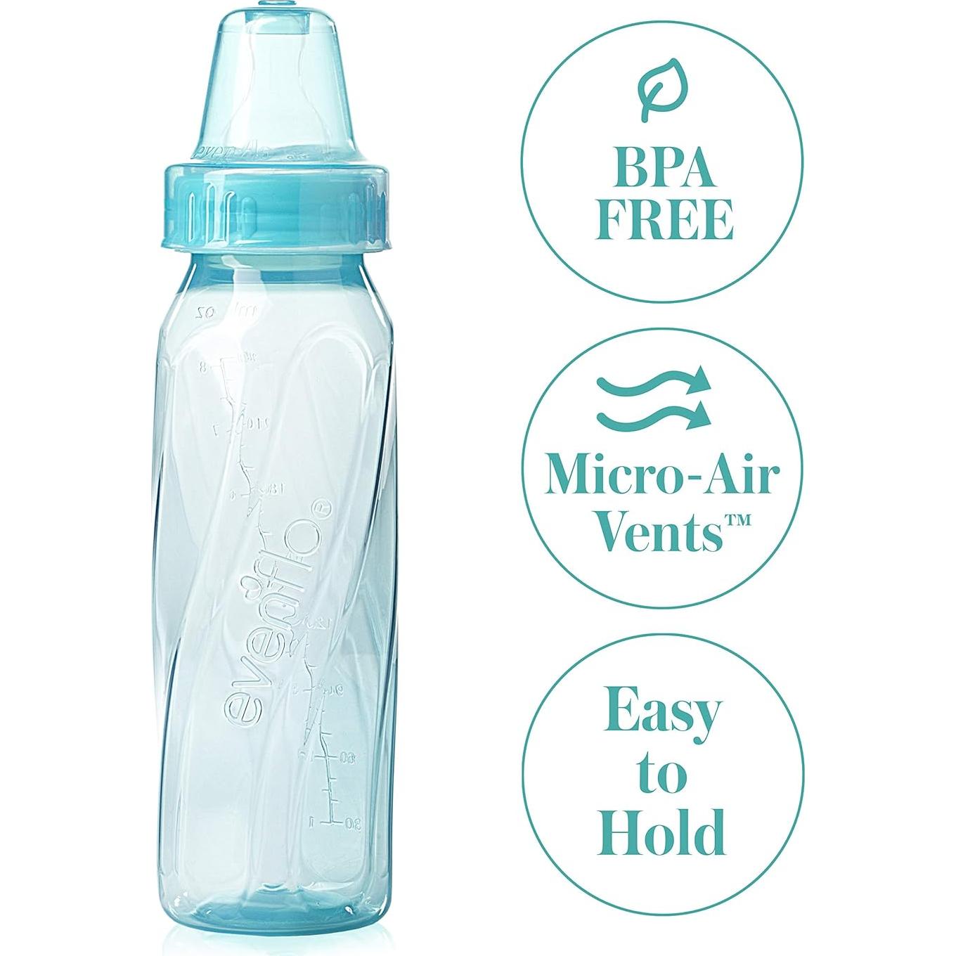 Botellas Estándar Tinteadas Evenflo Feeding 240ml Paquete 12