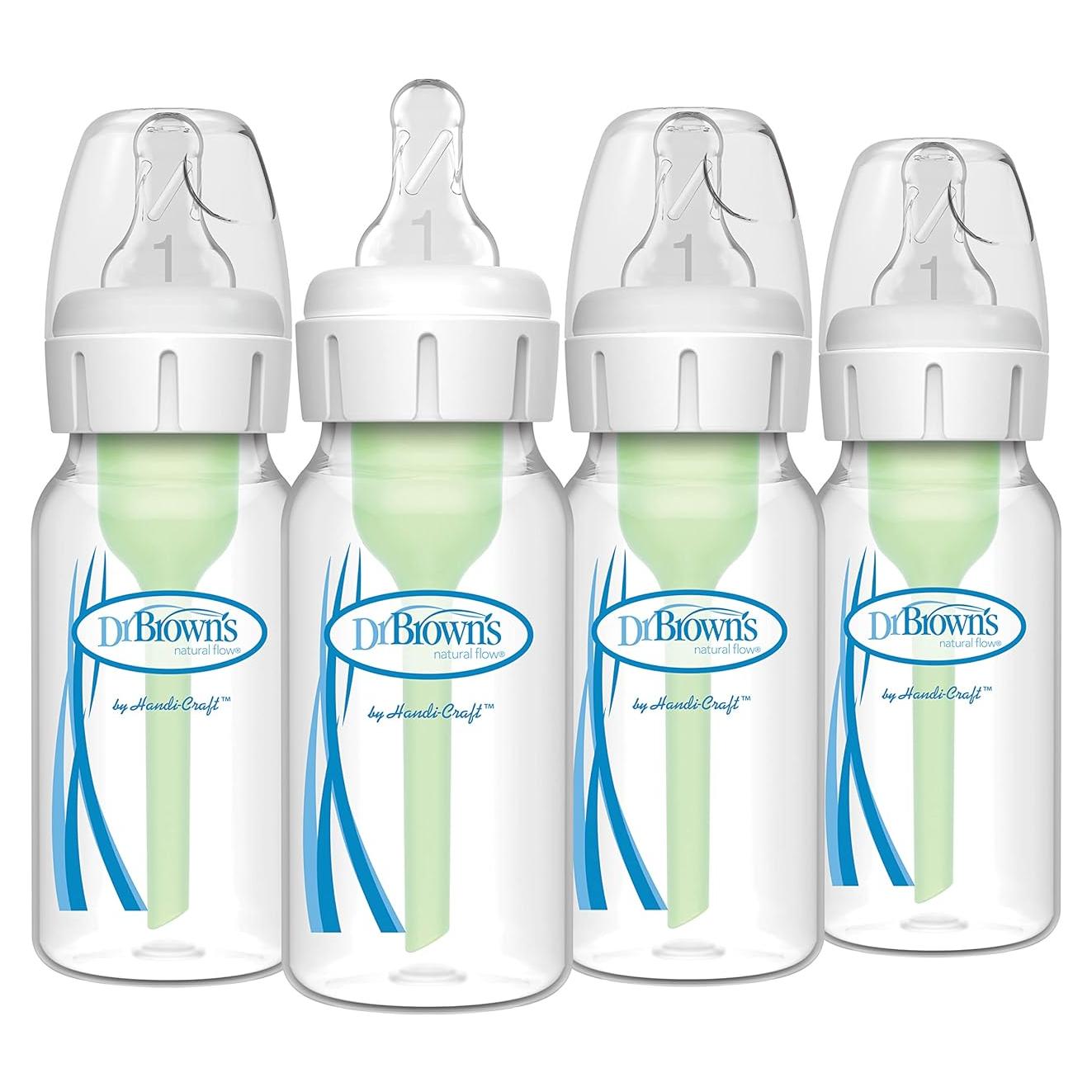 Biberón Anti-Cólico Dr. Brown's Natural Flow 4 oz 4 unidades