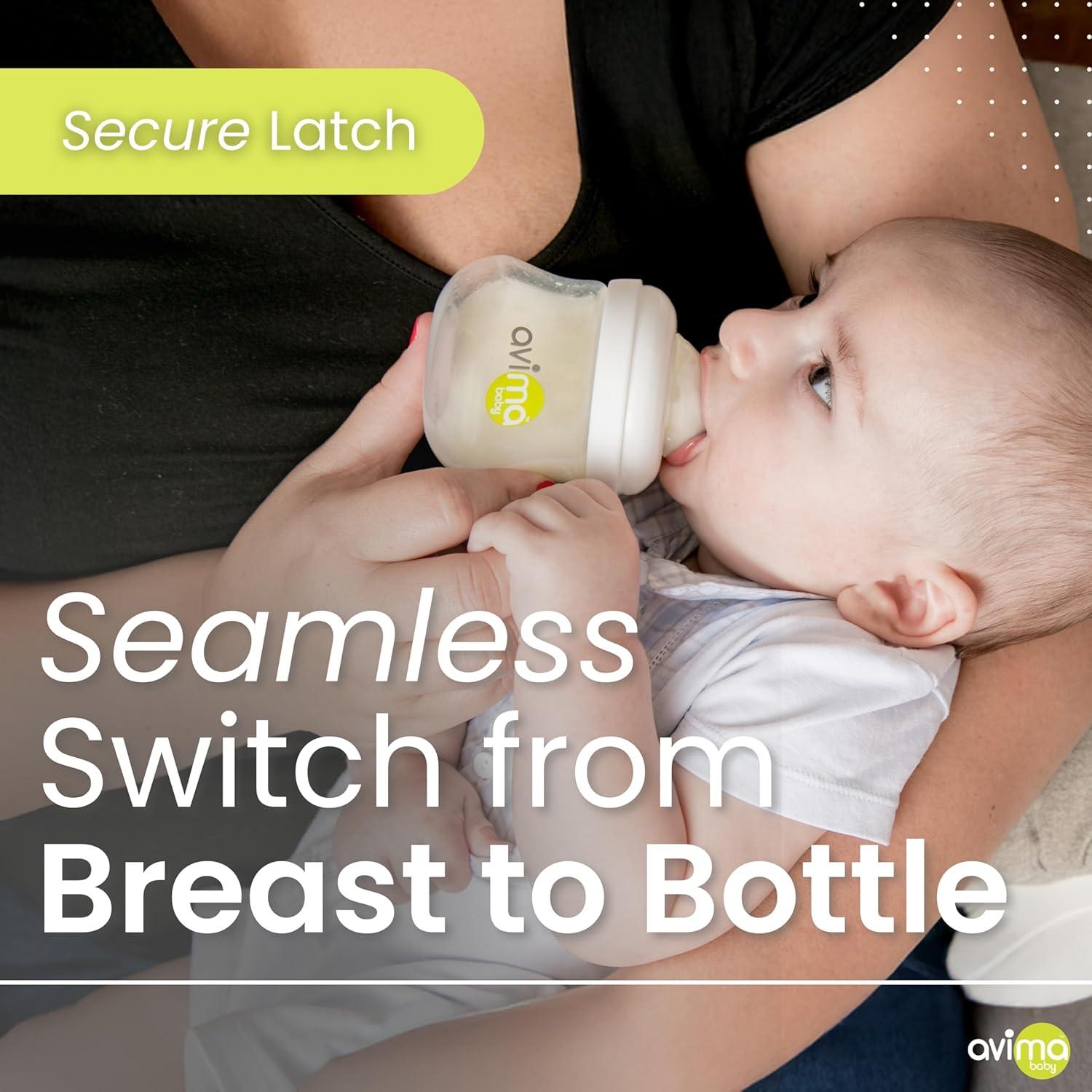 Botellas Anticólicos Avima Baby 12 oz - Juego de 3, Libre de BPA