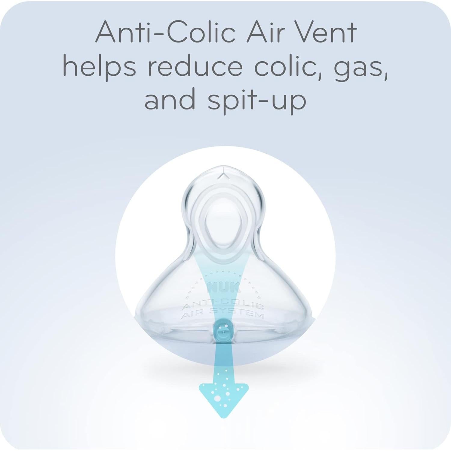 Botella Anticólica NUK Smooth Flow 150 ml Conejitos Rosados