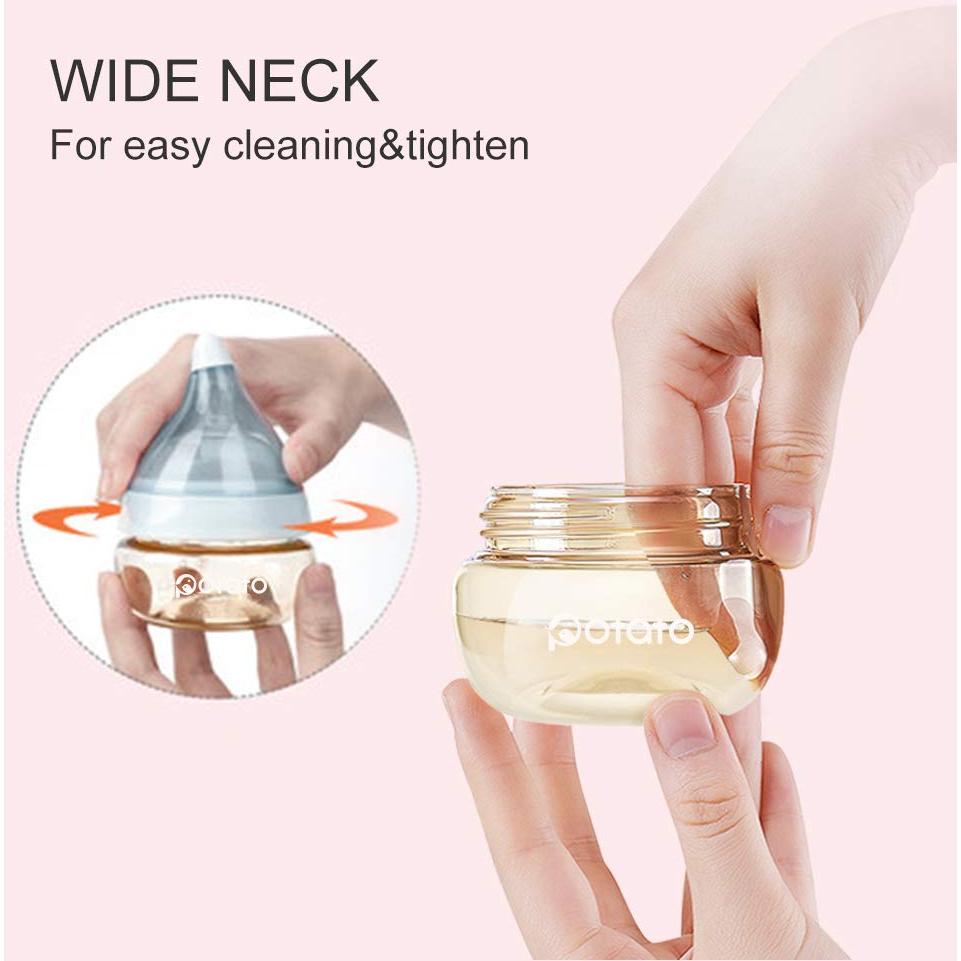 Botellas Anticólicos PPSU 80ml Azul - 2 Pack para Bebés