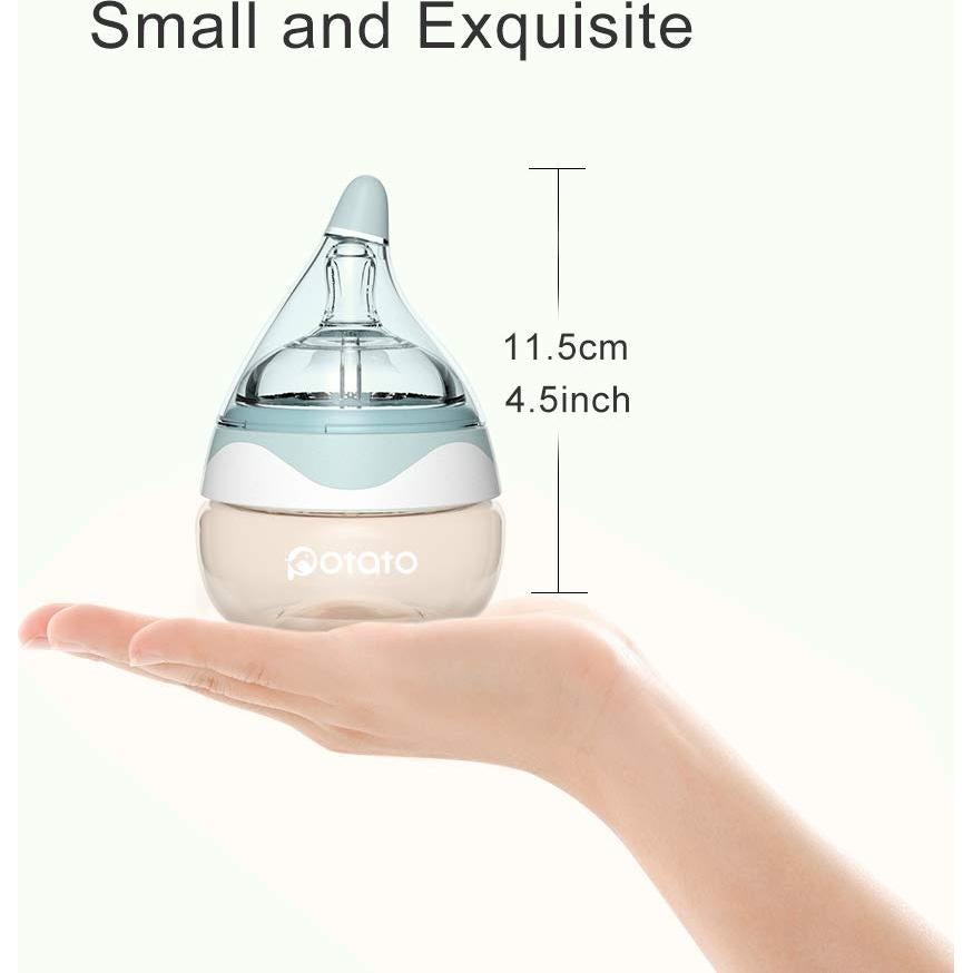 Botellas Anticólicos PPSU 80ml Azul - 2 Pack para Bebés