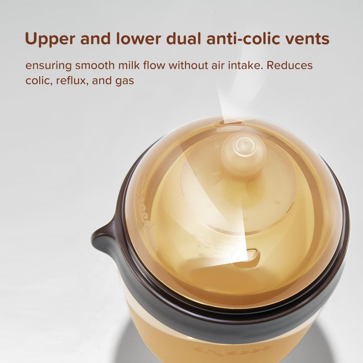 Botella de Silicona Thyseed 240ml para Bebés 3-7 Meses