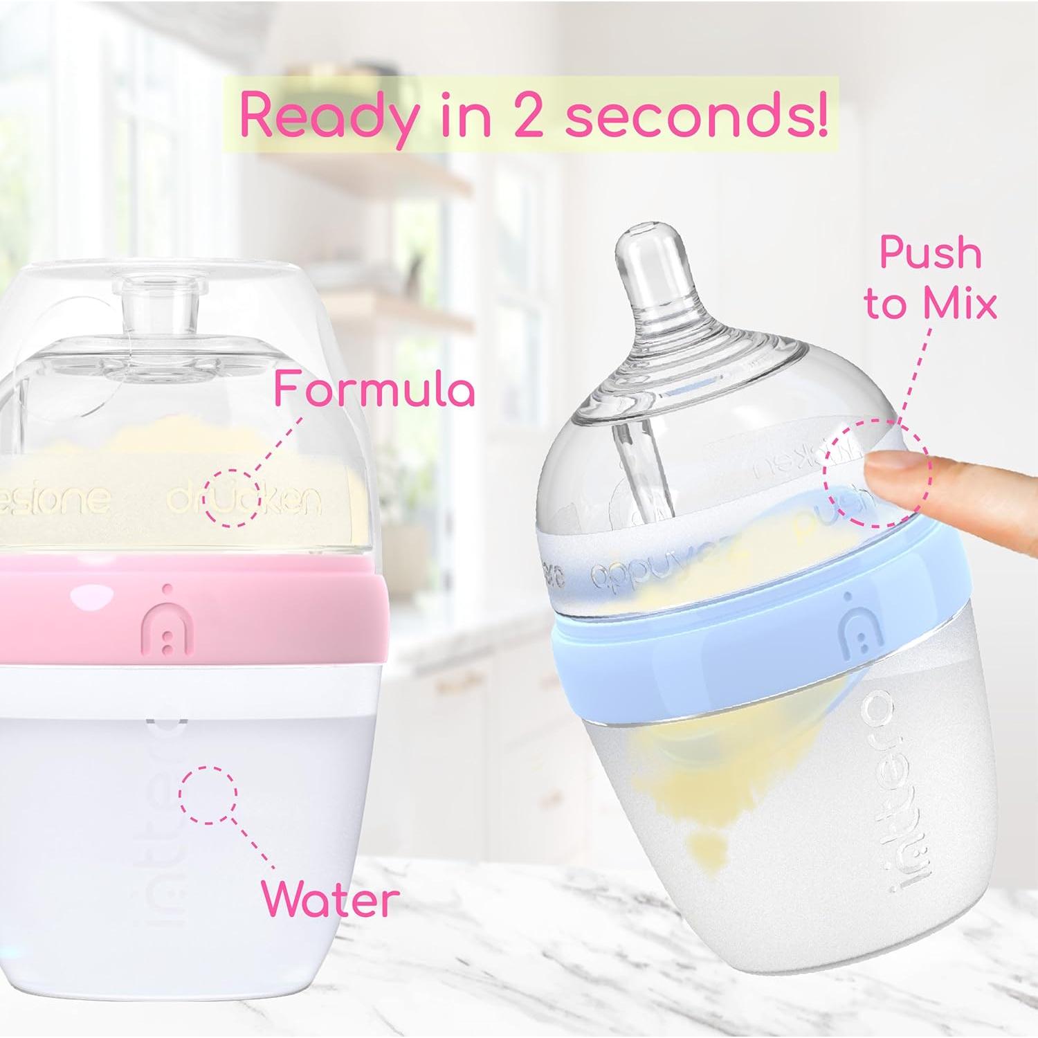 Biberones Anti-Cólico Inttero 6oz (177ml) 2pk Azul